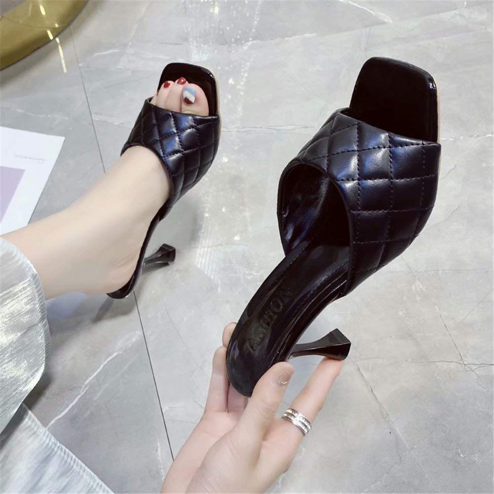 GSLMOLN Women's Summer Fashion Toe Stiletto High Heel Sandals - Sexy Slip On Slippers for Parties, Weddings & Date Nights