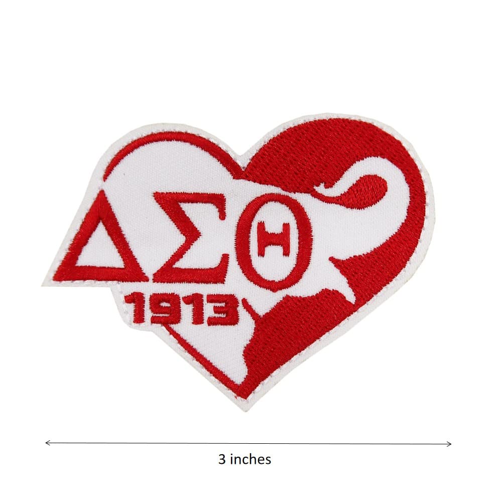 African American Sorority Sisterhood Finer Womanhood Embroidered Iron-On Patches - Perfect for Greek Letter Jackets, Tote Bags & DIY Craft Projects
