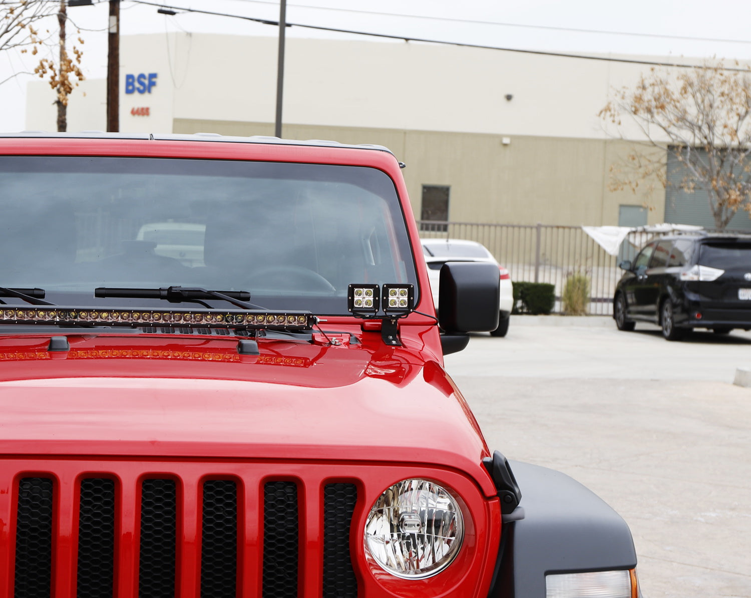 Jeep Wrangler JL LED Ditch Lights - Waterproof Off-Road Hood Mount Pillar Brackets for Enhanced Night Visibility | Perfect for Trail Riding, Camping & Off-Road Adventures