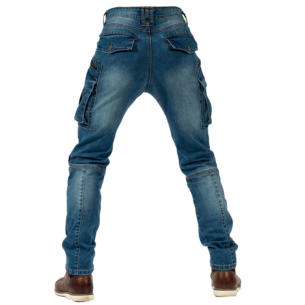 **Men's Wear-Resistant Motorcycle Riding Pants - Casual Cargo Pants for Motocross & Racing | Durable & Comfortable for Outdoor Adventures**
