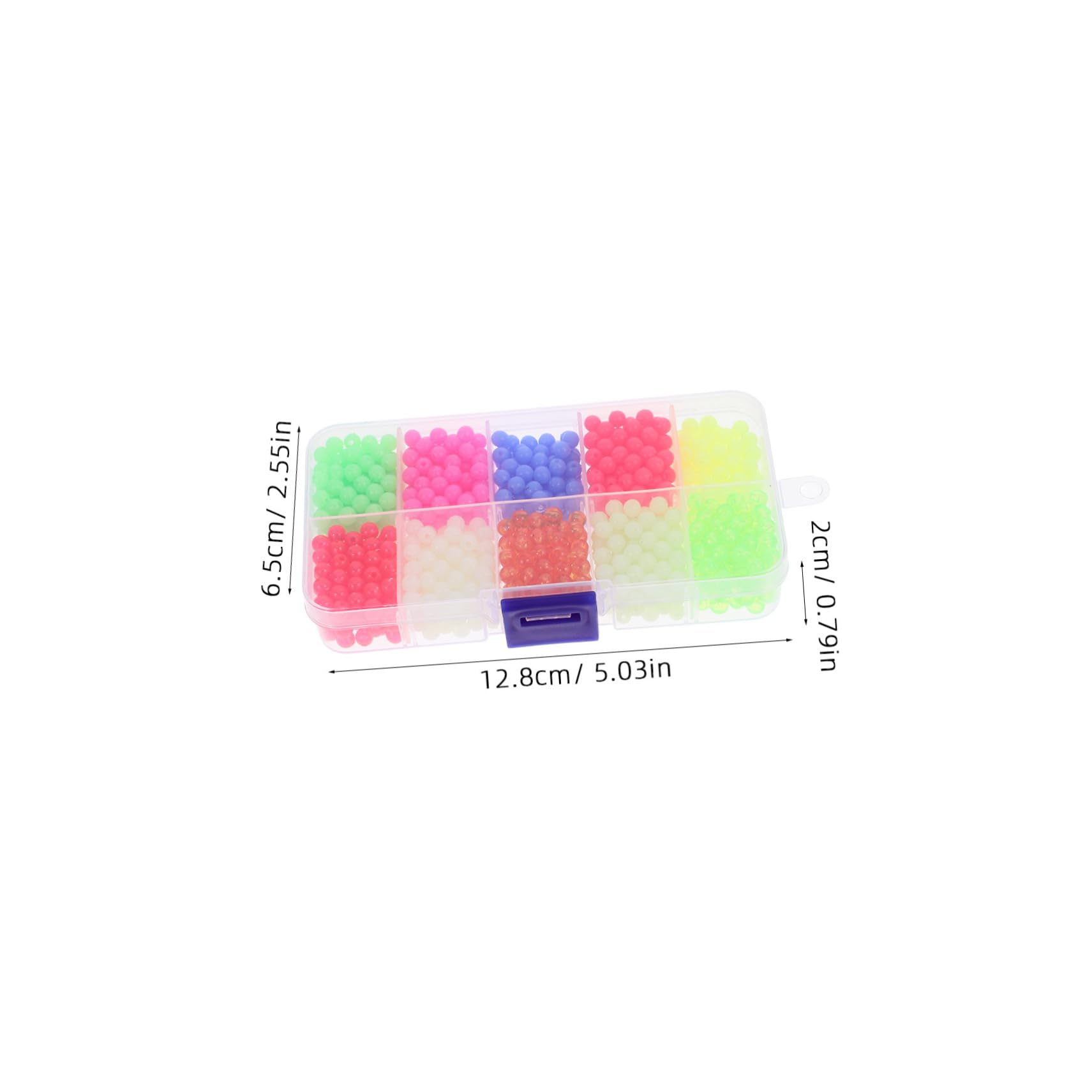 BESPORTBLE 1000pcs Space Beans Fishing Line Beads - Glow in The Dark Lure Accessories for Night Fishing | Perfect for Trout, Bass, and Carp Fishing Gear | Ideal for DIY Tackle Box and Professional Anglers