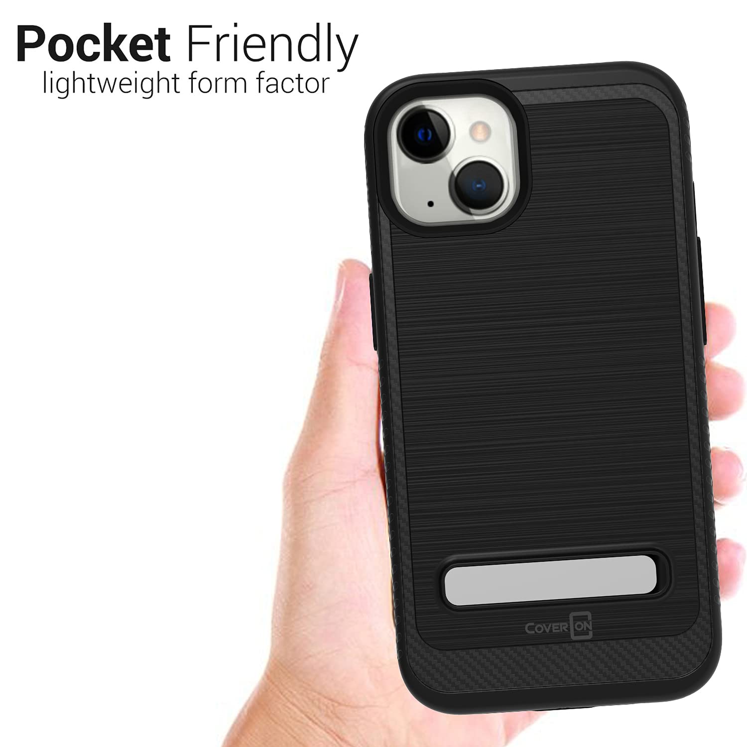 Premium Metal Magnetic Case for Apple iPhone 13 Mini - Shockproof Rugged Protective Cover with Stand (Black) | Perfect for Work, Travel & Outdoor Adventures