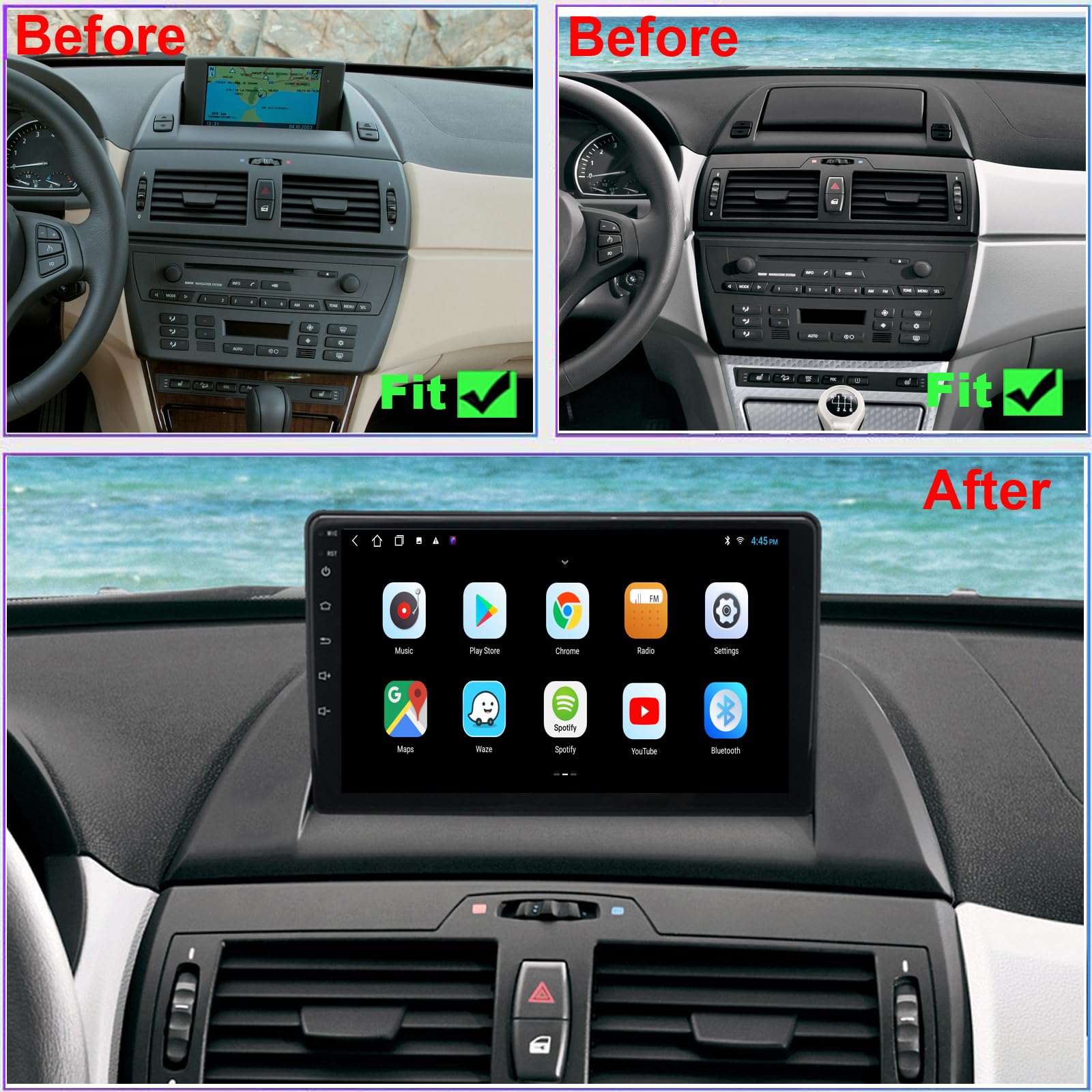 BMW X3 Android Car Stereo (2004-2012) - 7