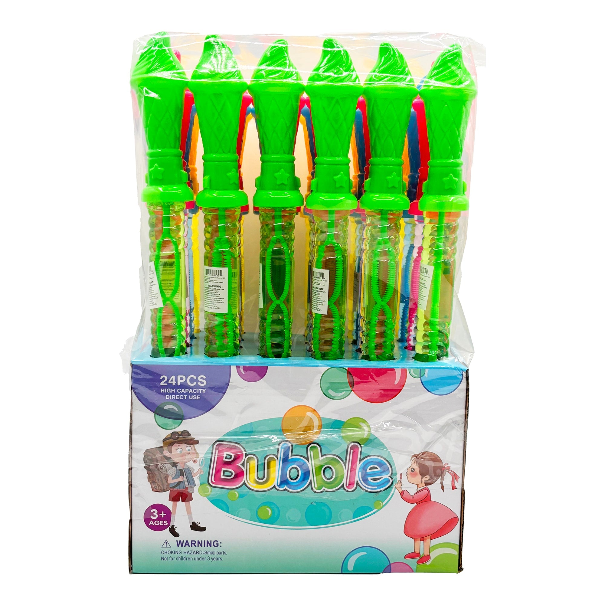 Bubble Stick Ice Cream - 24 Count Box | Fun & Delicious Frozen Treats for Parties, Summer Snacks & Desserts