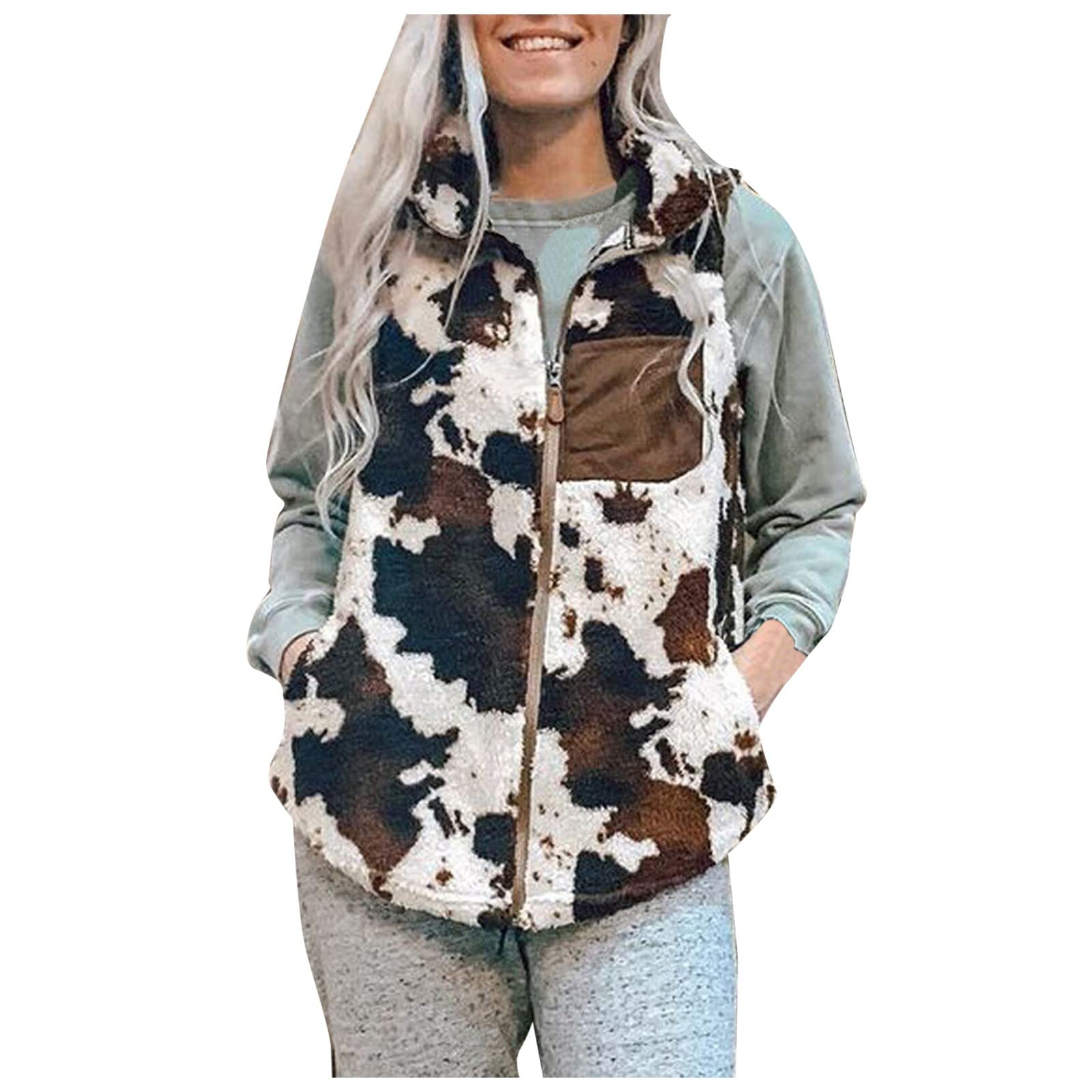 Winter Print Jacket for Women - Thickened Zipper Coat with Plush Lining | Autumn & Winter Fashion Outerwear | Perfect for Casual Wear, Office and Outdoor Activities
