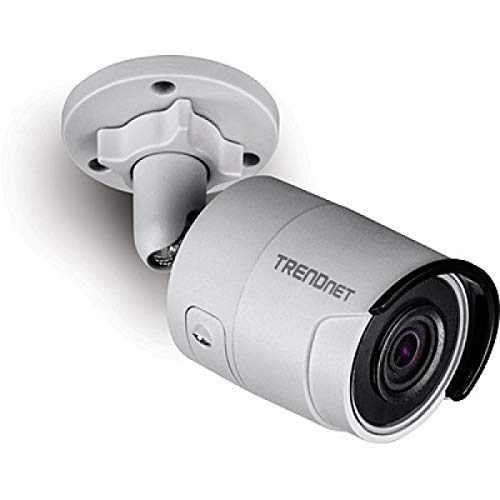 TRENDnet TV-IP326PI 2MP H.265 WDR PoE IR Bullet Security Camera - Indoor/Outdoor Weatherproof Surveillance for Home & Business Protection (Ideal for Monitoring Driveways, Backyards, and Storefronts)