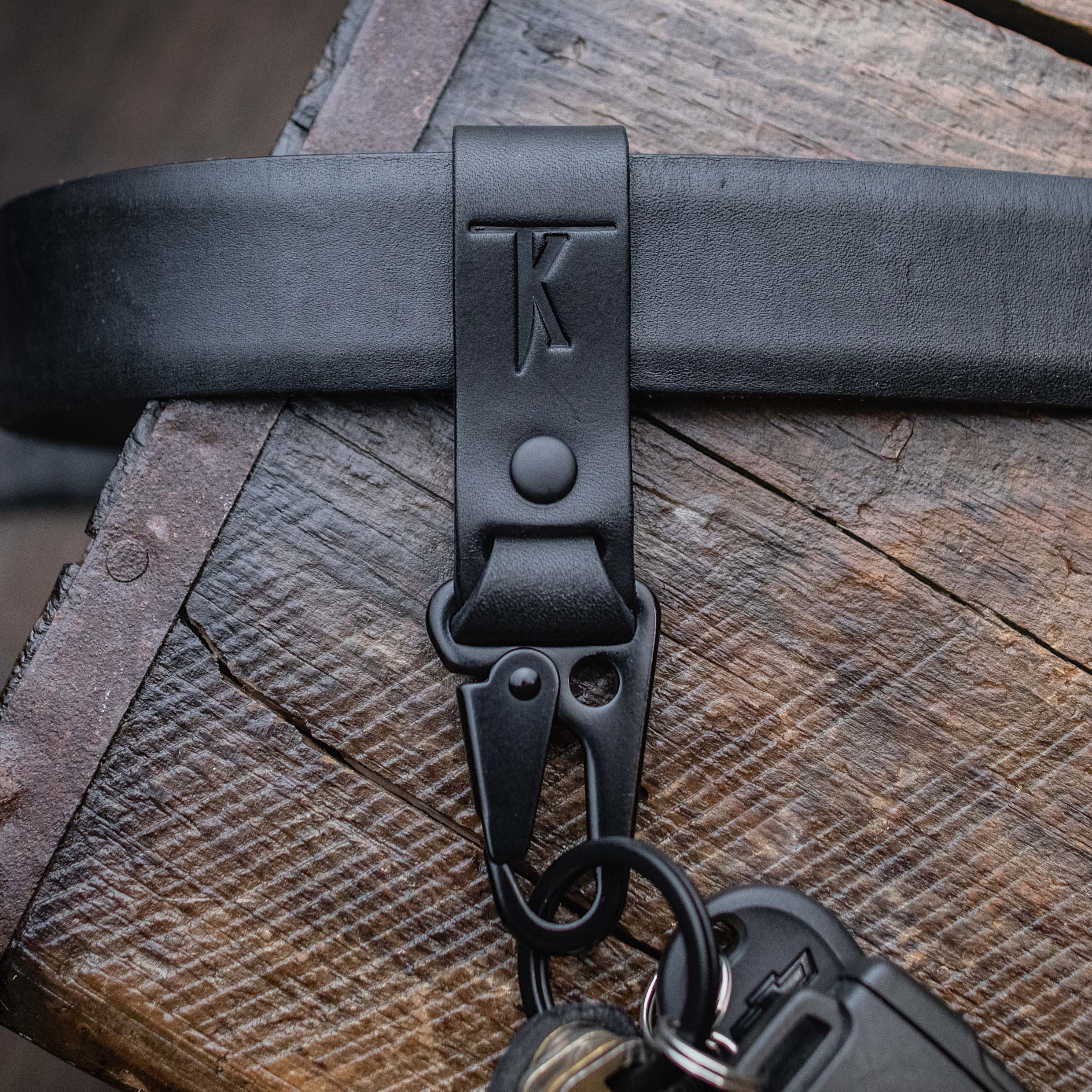 Premium Handmade Leather Key Loop Belt - Durable & Stylish Key Holder for Everyday Carry, Travel & Outdoor Adventures