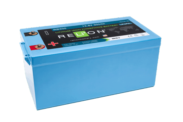 RELION 12V 300Ah LiFePO4 Deep Cycle Battery - Perfect for RVs, Solar Power Systems & Marine Applications | RB300