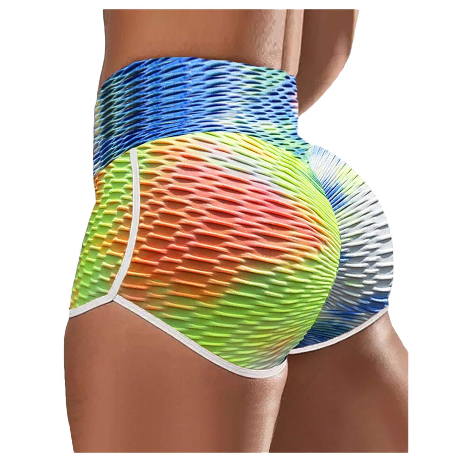 Women's Butt Lifting Yoga Shorts - High Waist Workout Shorts for Gym & Running