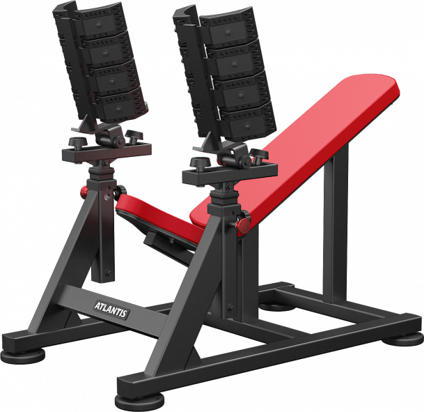 ATLANTIS Adjustable Incline Dumbbell Bench with Pivoting Backrest - Perfect for Home Gym Strength Training & Weight Lifting Workouts