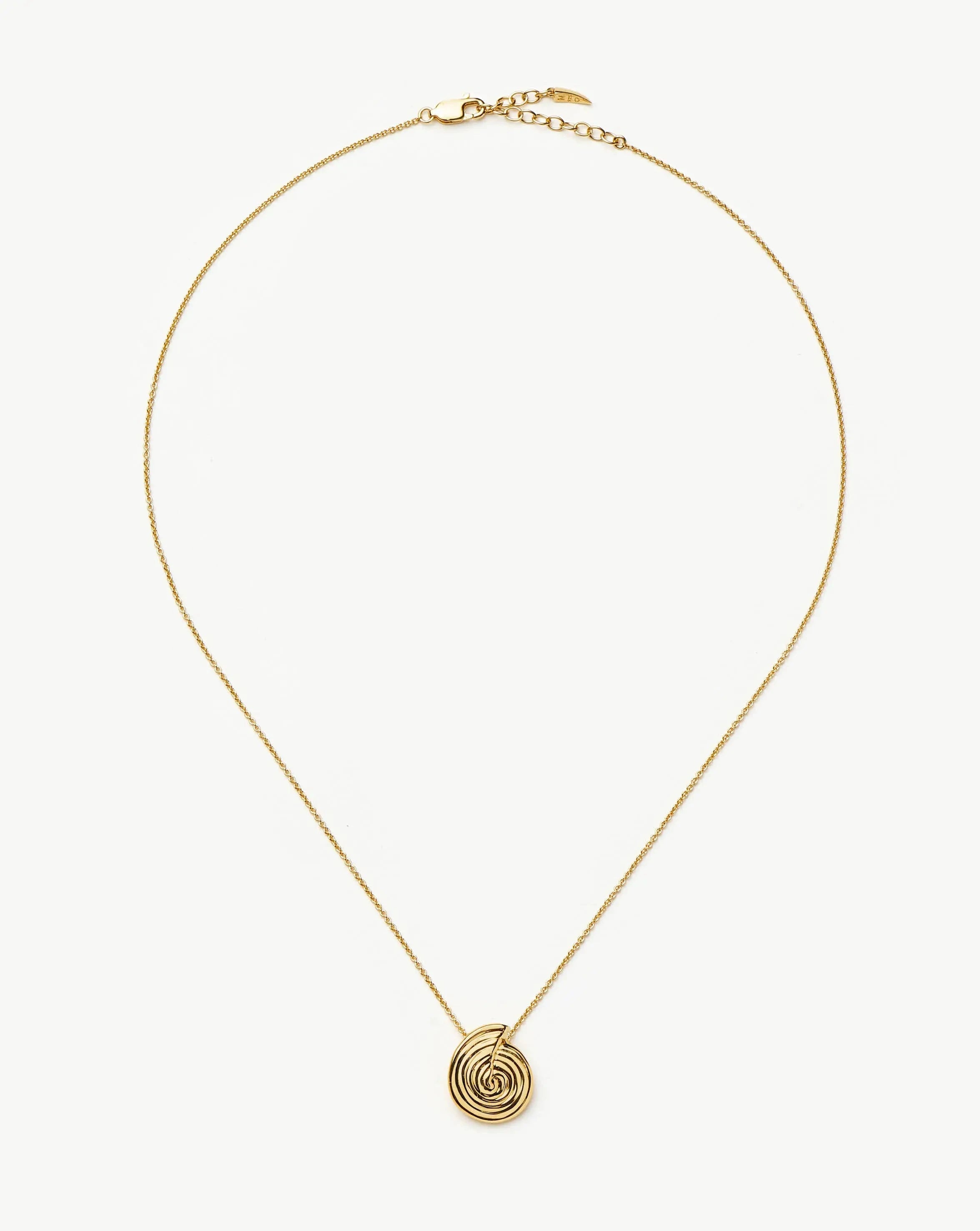 Elegant Spiral Mini Pendant Necklace - 18k Gold Plated Jewelry for Women | Perfect for Everyday Wear, Date Nights & Special Occasions