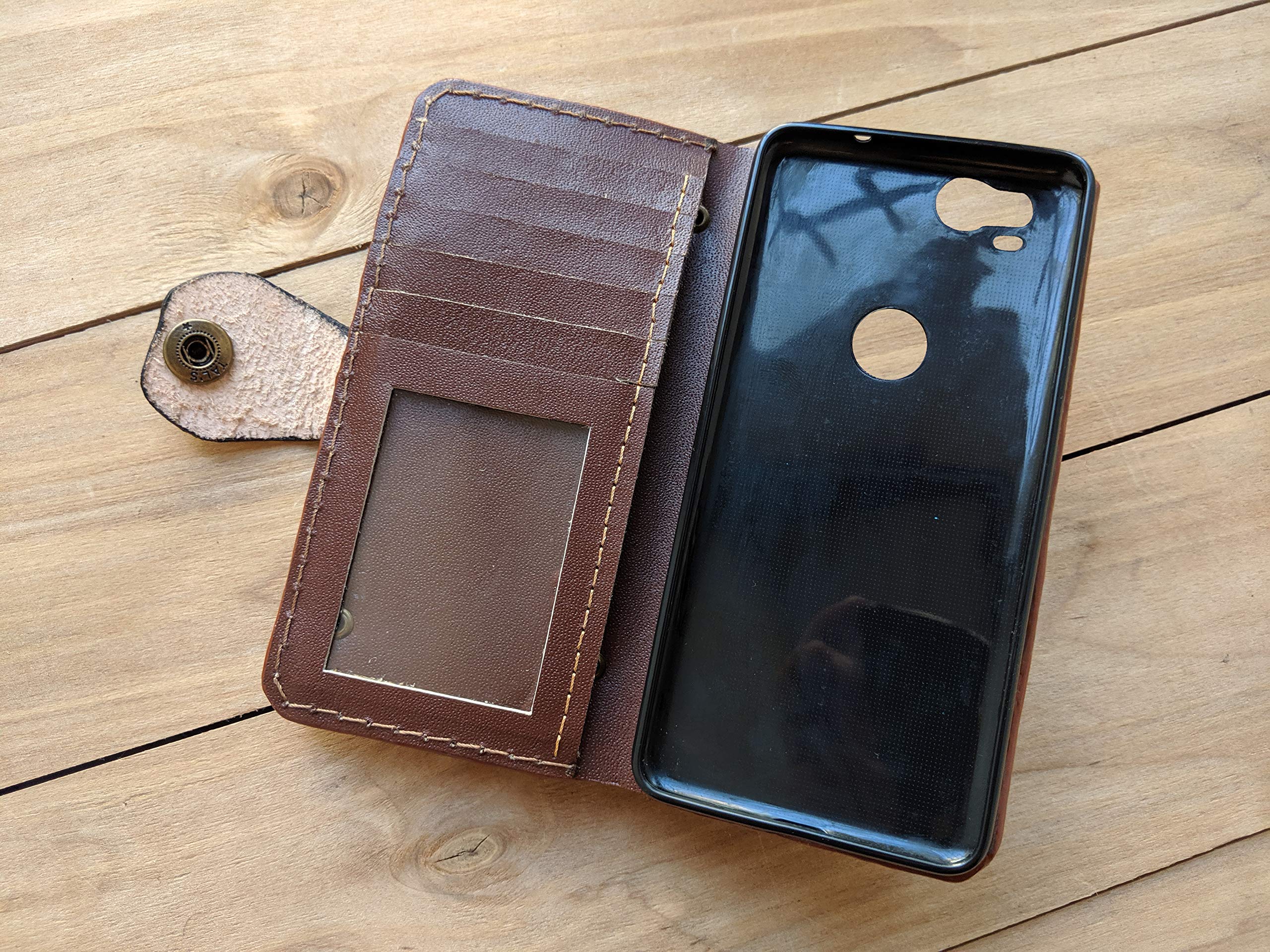 Genuine Leather Wallet Case for Apple iPhone XS/XS MAX/XR/8/8 Plus/7 Plus/6S/6 Plus/SE - 3D Carved Thor Hammer Design with Card Slots & Viewing Stand | Viking & Celtic Style | Perfect for Daily Use, Travel and Gift Giving