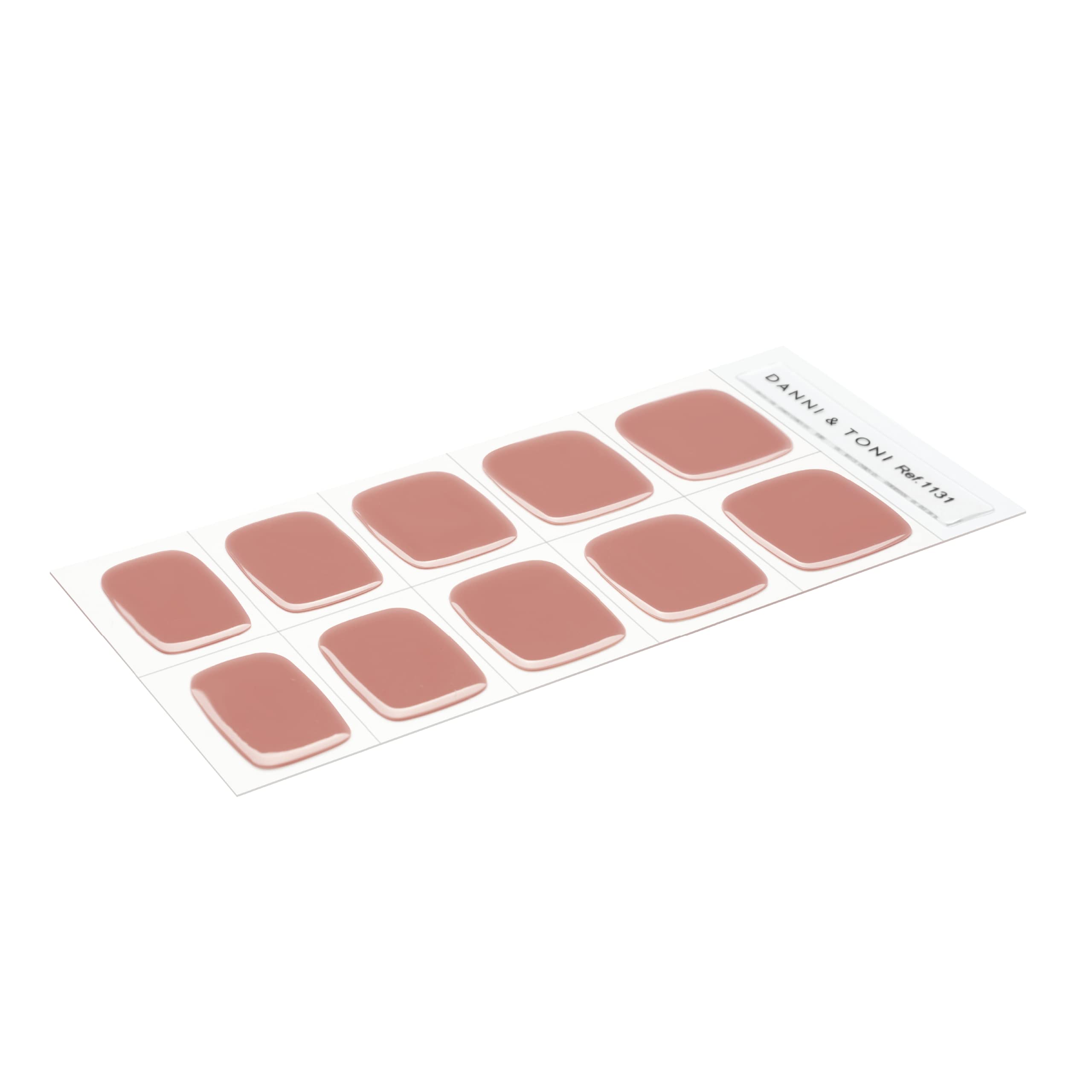 DANNI & TONI Semi Cured Gel Pedicure Strips - Soft Blush Nude Toenail Stickers, 37 Solid Color Gel Nail Stickers for DIY Home Manicure & Pedicure - Perfect for Salon-Quality Nails at Home, Travel, Parties & Special Occasions
