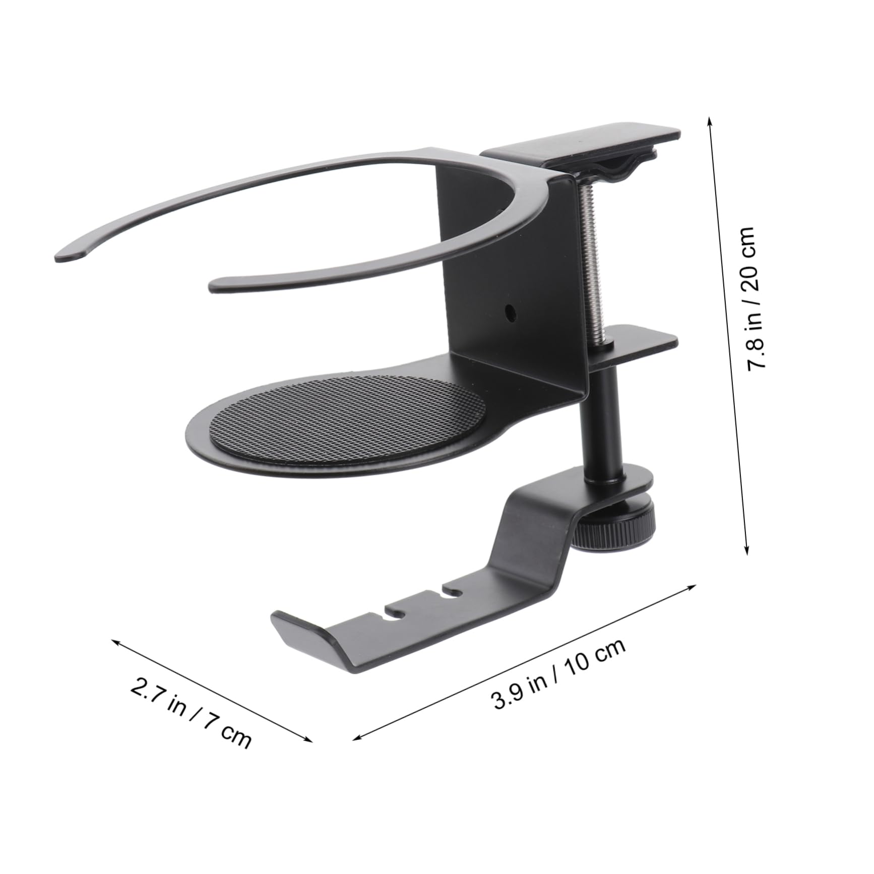 6-Pack Multi-Functional Aluminum Hanger with Cup Holder - Adjustable Alloy Drink Stand for Desk, Office, Party & Outdoor Use