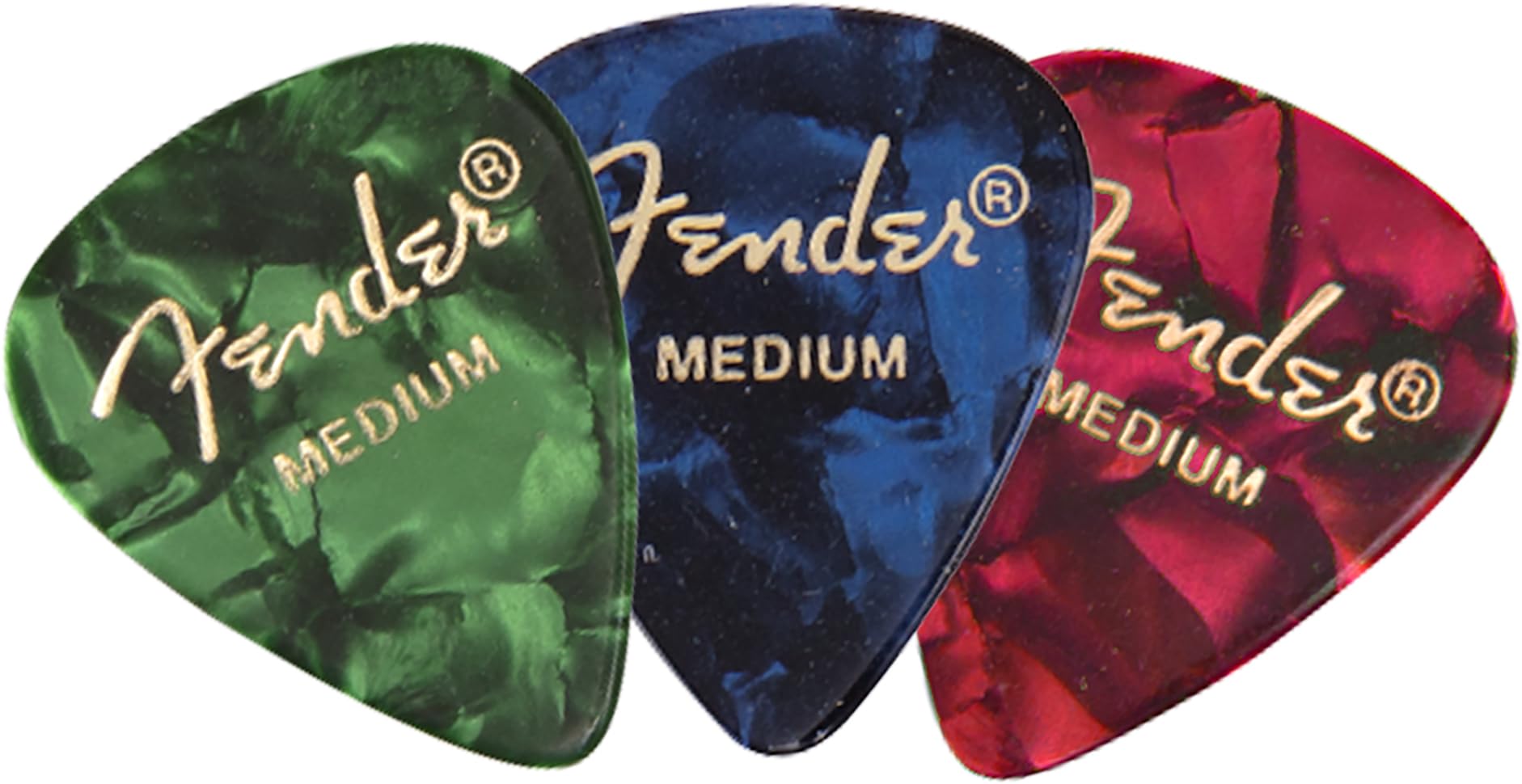 Fender Leather Guitar Pick Holder Keychain with 5 Assorted Picks - Perfect for Guitarists, Musicians & Music Lovers - Great for Gigs, Practice & On-the-Go Play