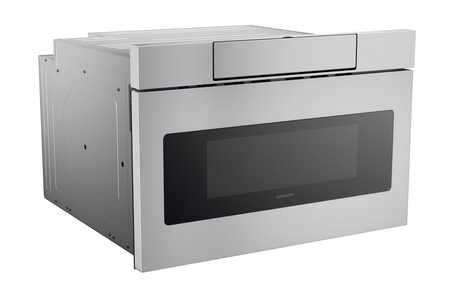Sharp SMD2470ASY 24-Inch 1.2 cu. Ft. 950W Stainless Steel Built-In Microwave Drawer - Perfect for Modern Kitchens, Small Spaces & Luxury Homes