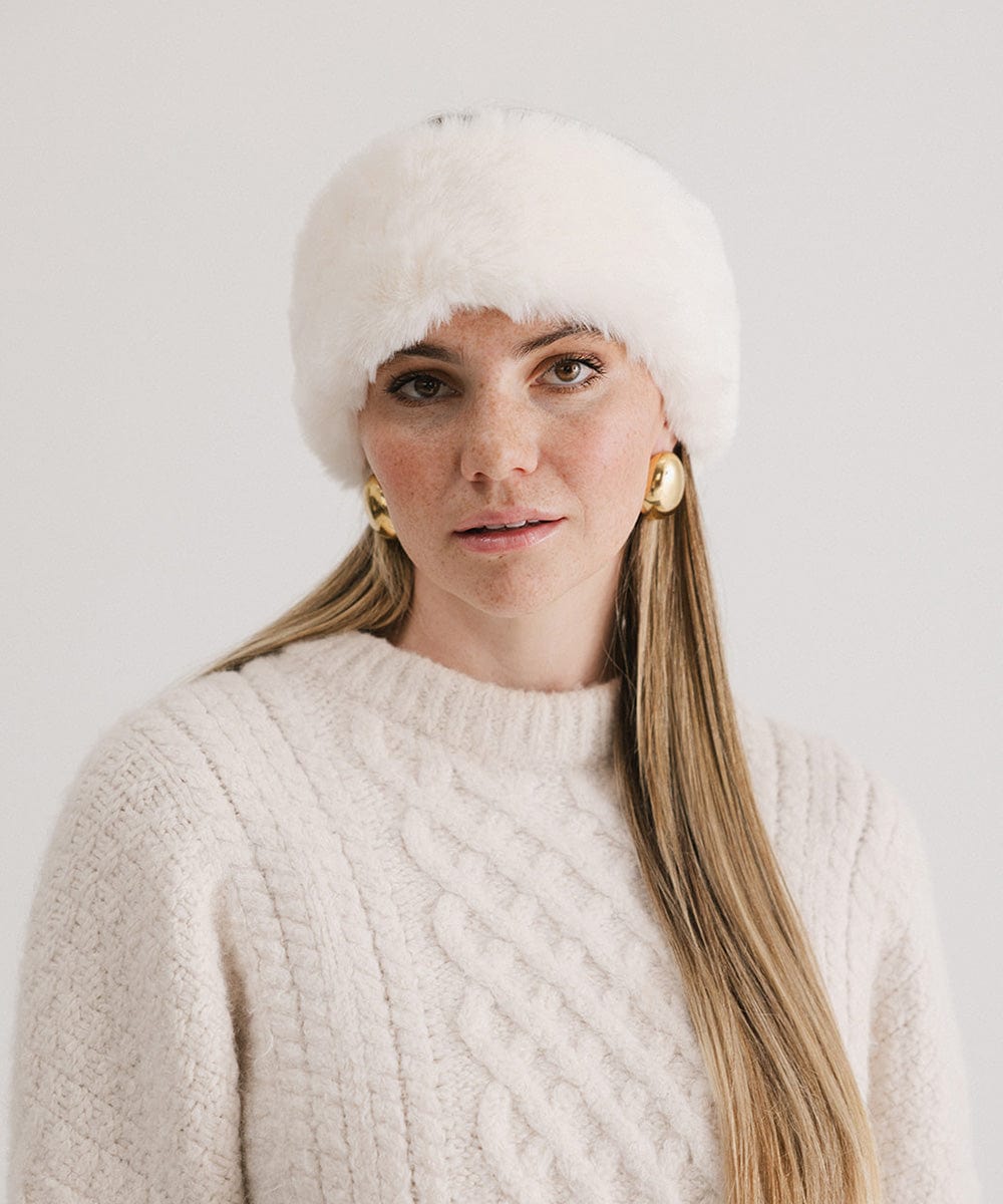 Margot Faux Fur Headband for Women - Winter Fashion Hair Accessory - Soft & Warm Head Wrap for Cold Weather, Outdoor Activities, and Holiday Parties