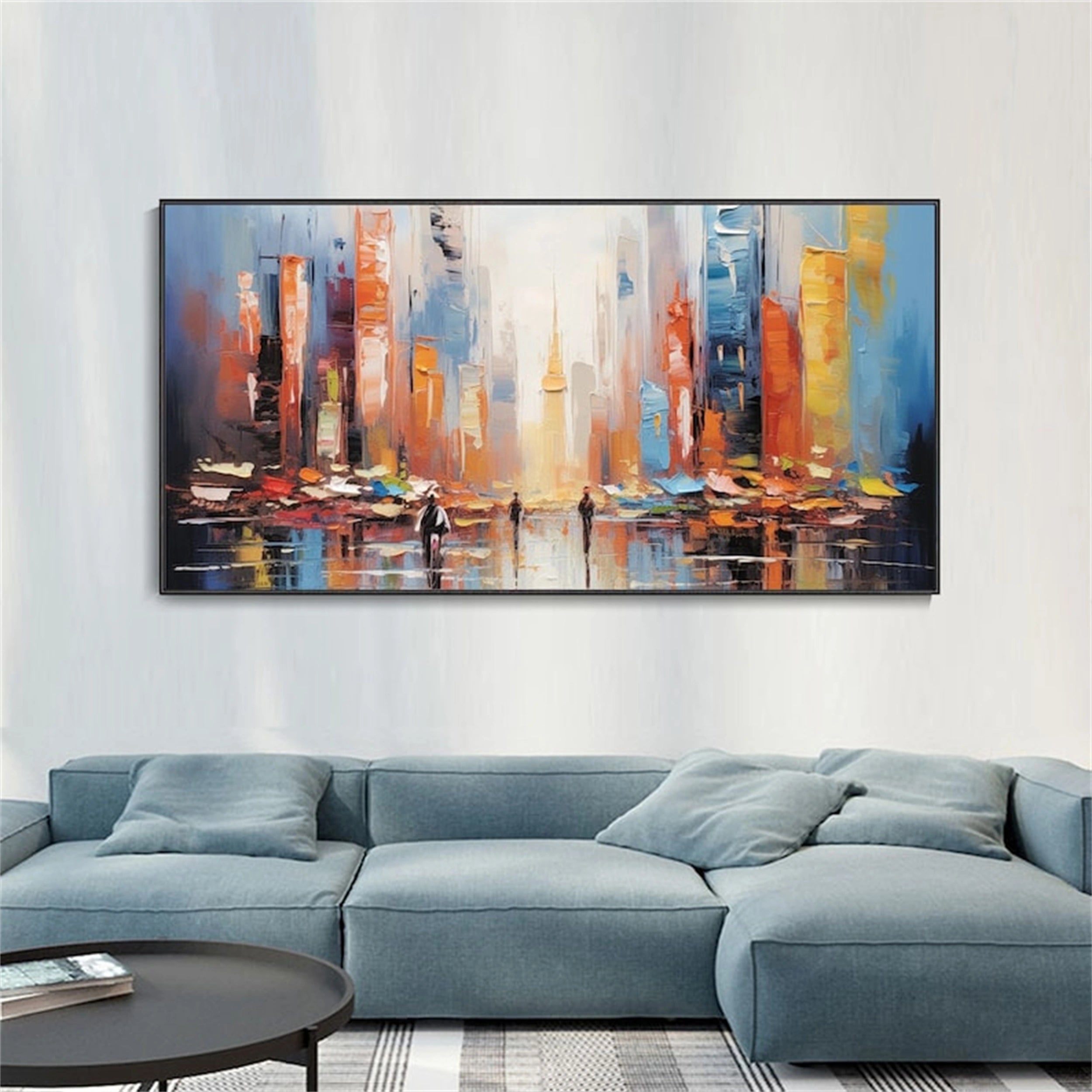 Urban Landscape Painting #UL 013 - Modern Wall Art for Home & Office Decor - Perfect for Living Room, Bedroom or Workspace