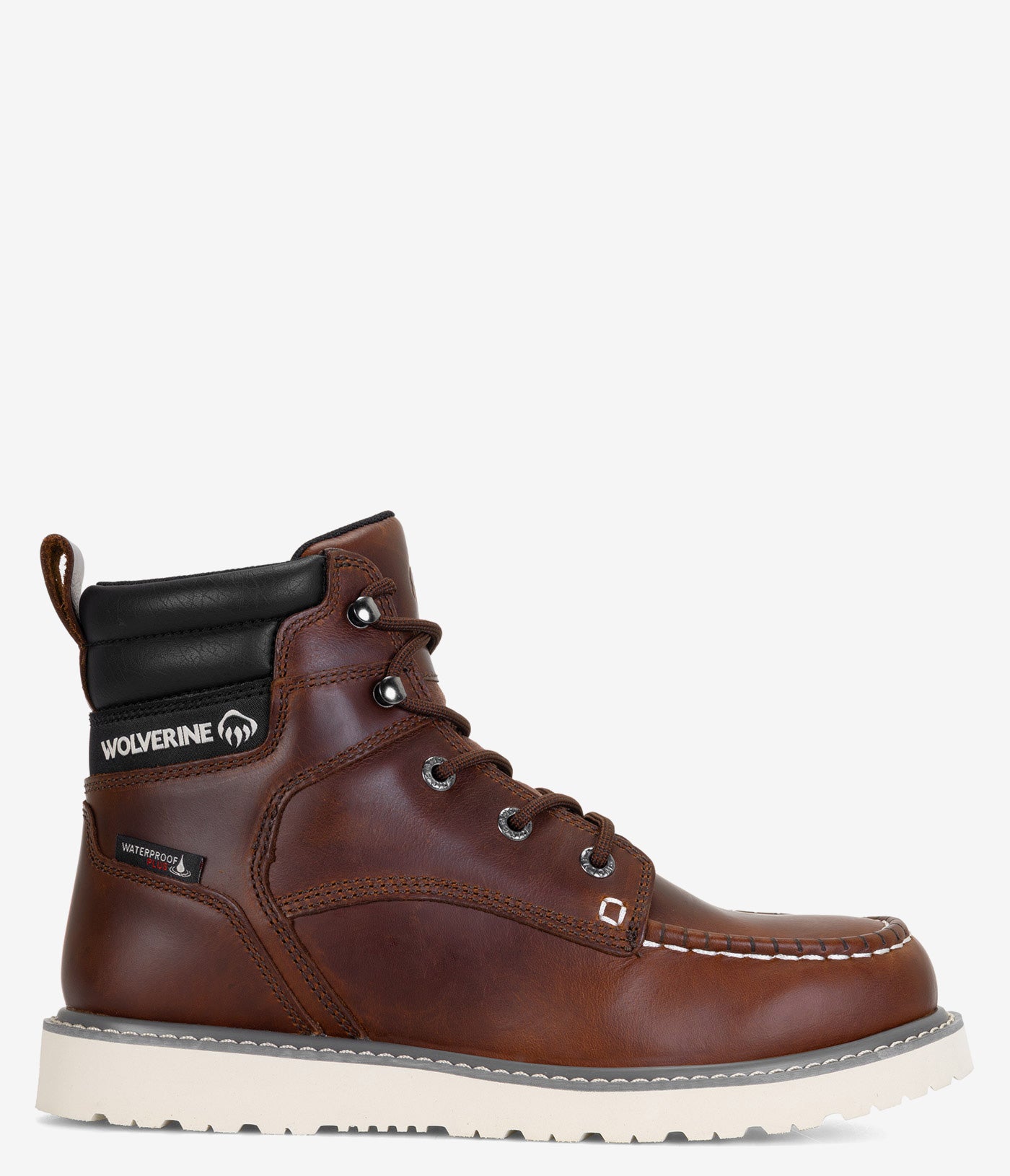 Wolverine Trade Wedge 6 Moc Toe Waterproof Work Boots for Men - Durable Safety Shoes for Construction, Landscaping & Outdoor Work
