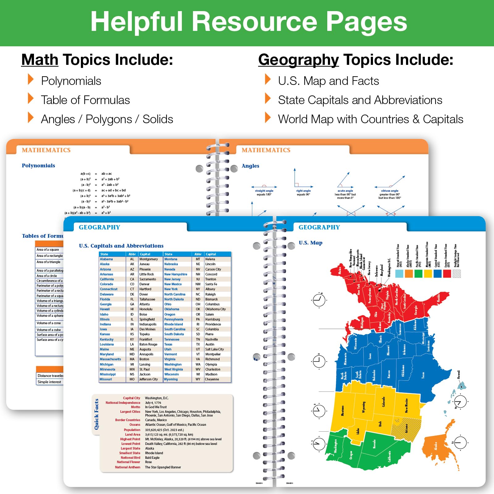 2024-2025 Academic Planner for Middle & High School Students - Dated School Organizer with Ruler, Bookmark & Stickers (8.5