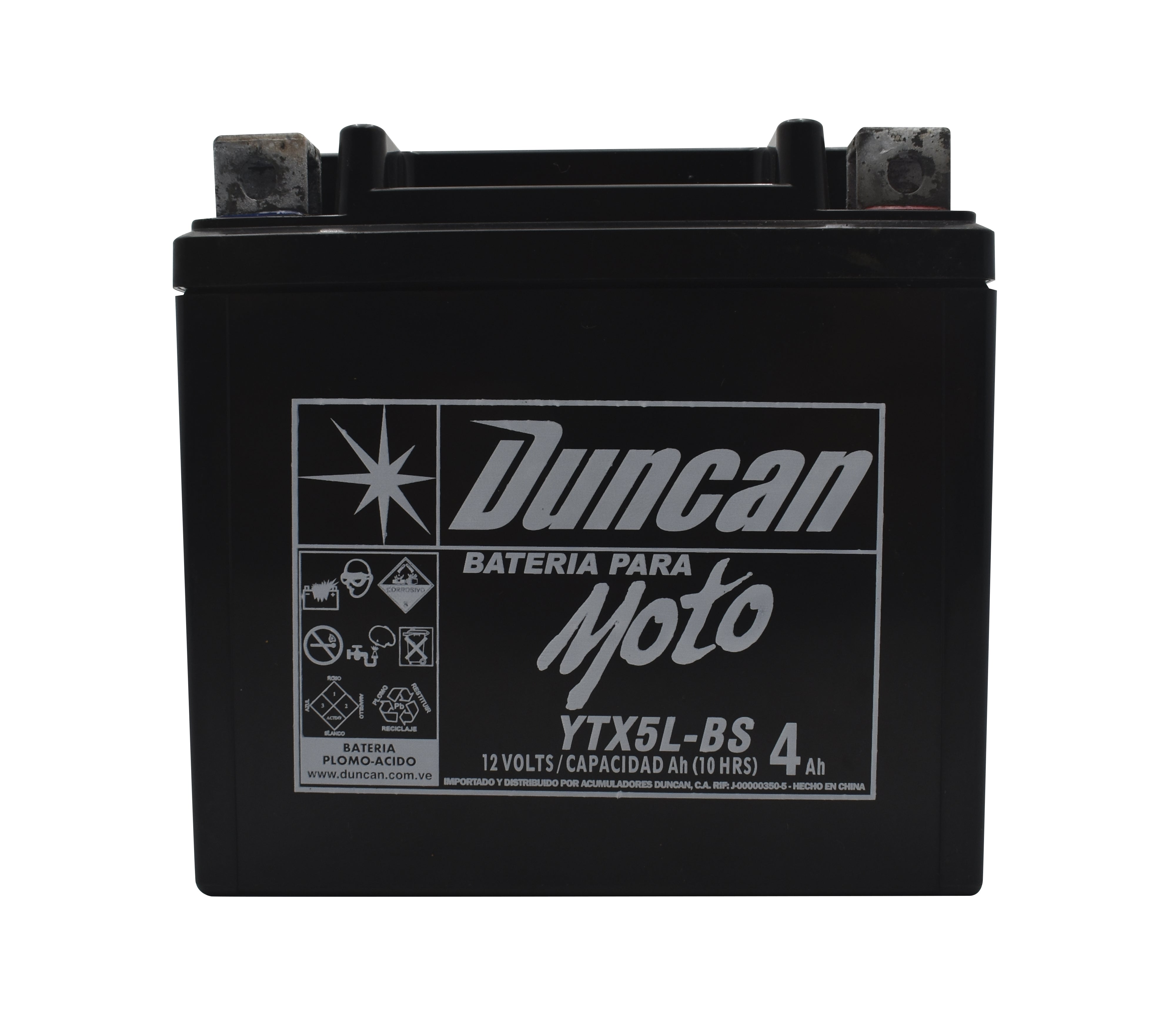 YTX5L Motorcycle Battery - High Performance Replacement for Duncan Bikes - Perfect for Off-Road, Cruiser & Commuter Motorcycles