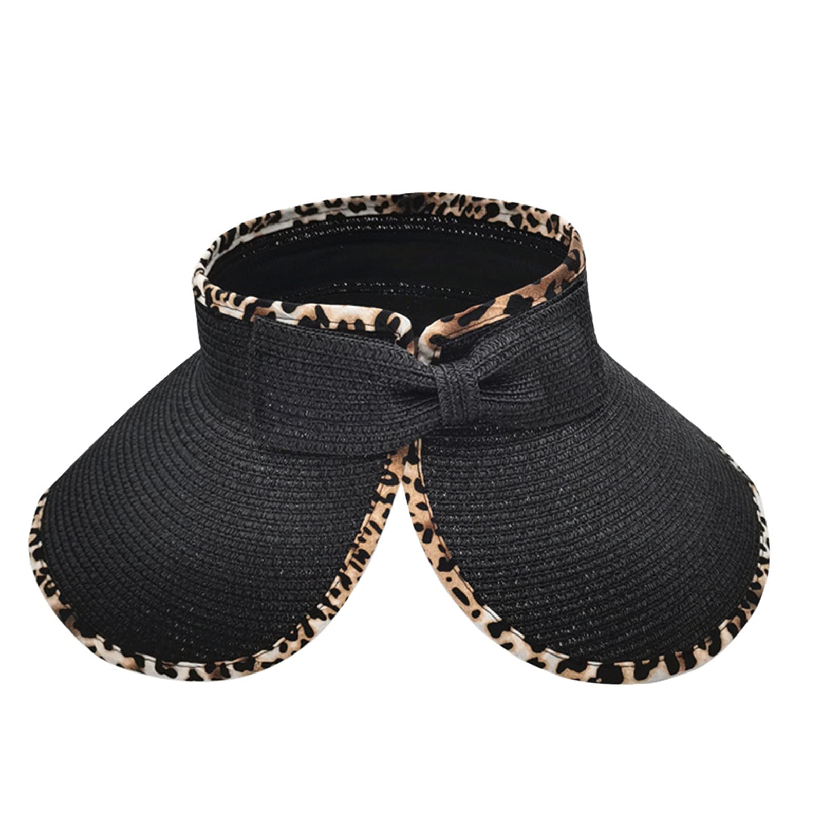 Adjustable Woven Sun Hat with Bow-Knot for Women & Men - Stylish Paper Baseball Cap for Outdoor Activities, Beach, and Summer Fashion