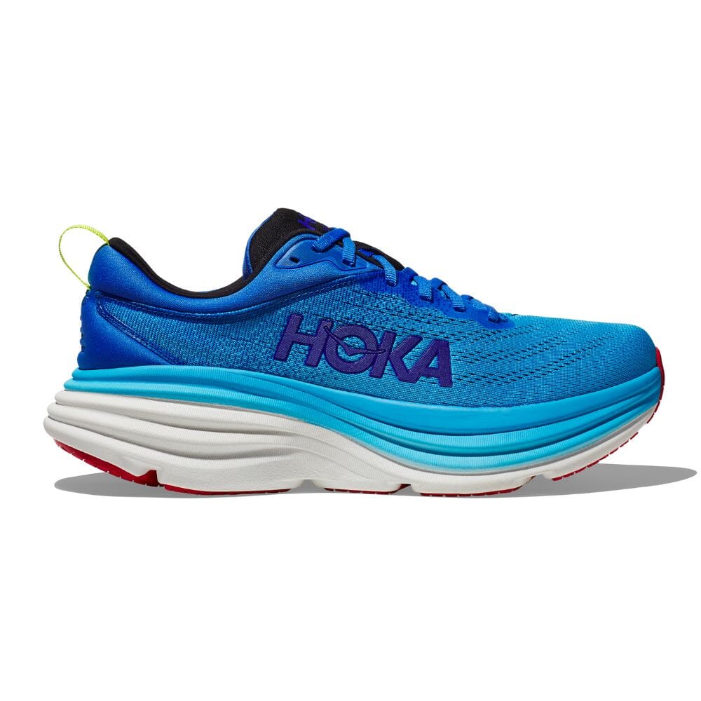 Hoka Men's Bondi 8 Running Shoes - Lightweight Cushioned Sneakers for Marathon, Jogging & Walking - Breathable Mesh Upper with Maximum Support & Comfort