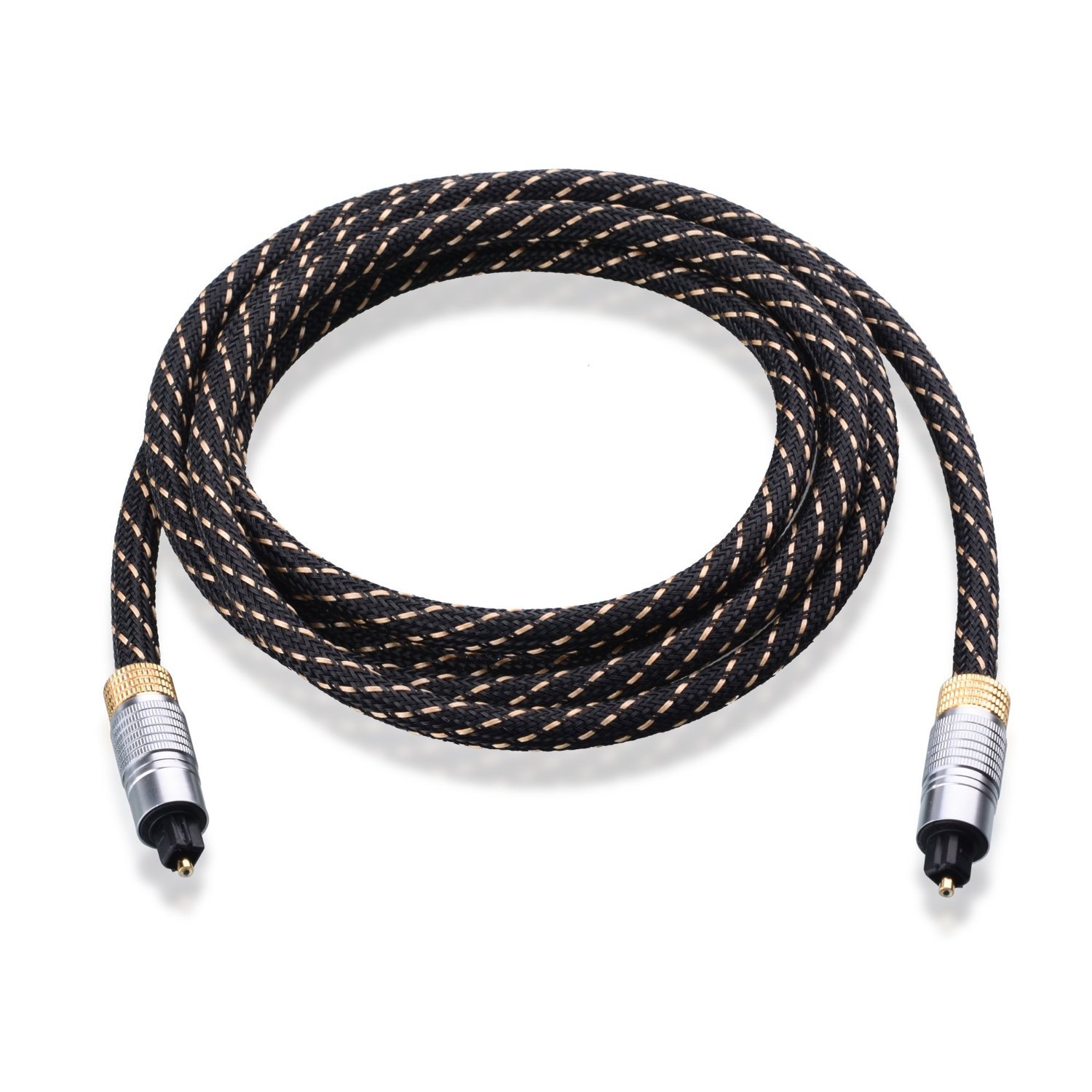 Premium Optical Audio Cable 6ft - Toslink Digital S/PDIF Cable for Soundbars & Hi-Fi Systems | Compatible with Samsung, Sony, Bose, Sonos | Perfect for Home Theater, Gaming & Music Streaming (6 Feet)