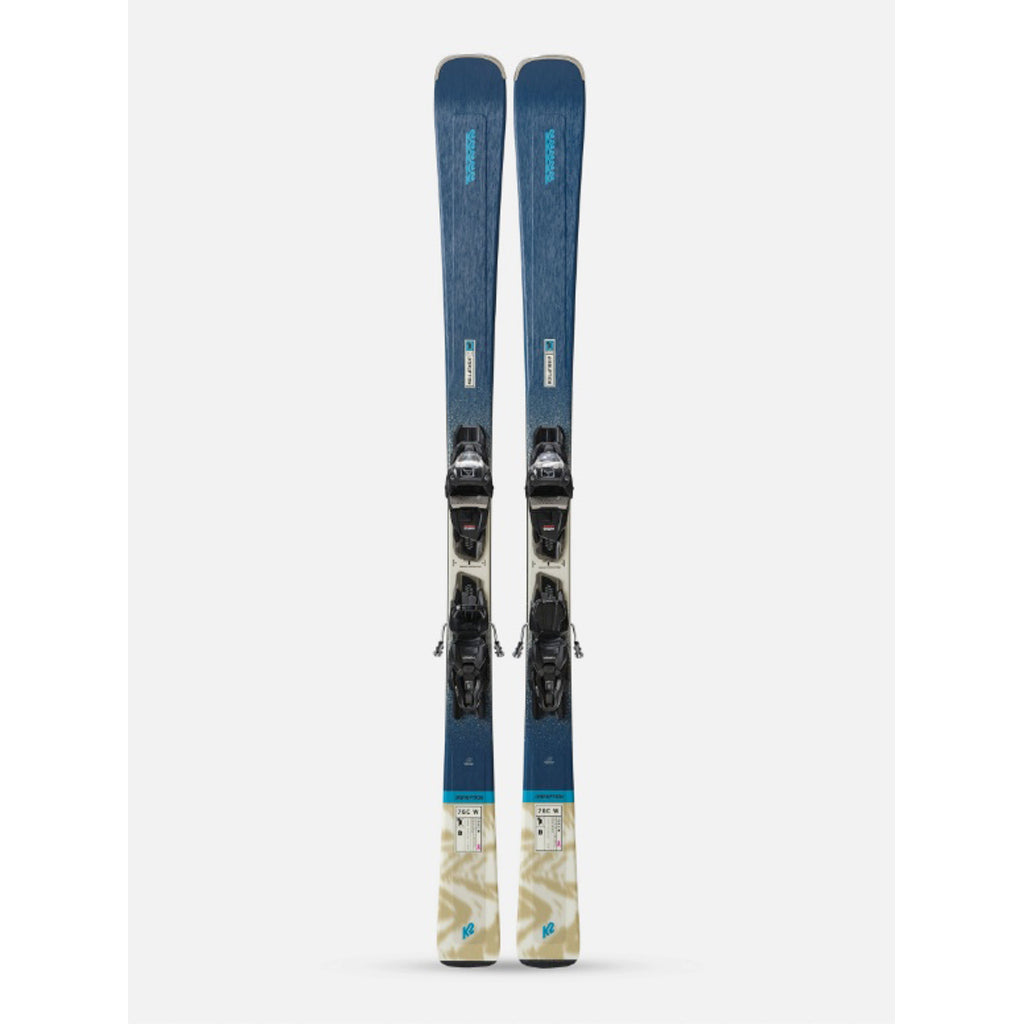 K2 Disruption 76 W Women's Ski 2025 with Marker Quikclick System Bindings - Perfect for All-Mountain Skiing and Freeride Adventures