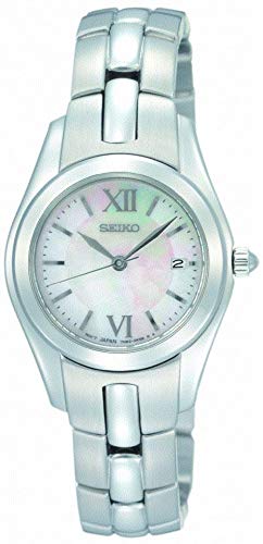 Seiko Women's Dress Watch SXDA71P1 - Elegant Stainless Steel Watch with Date Window, Silver-Tone, Perfect for Business, Office & Formal Occasions