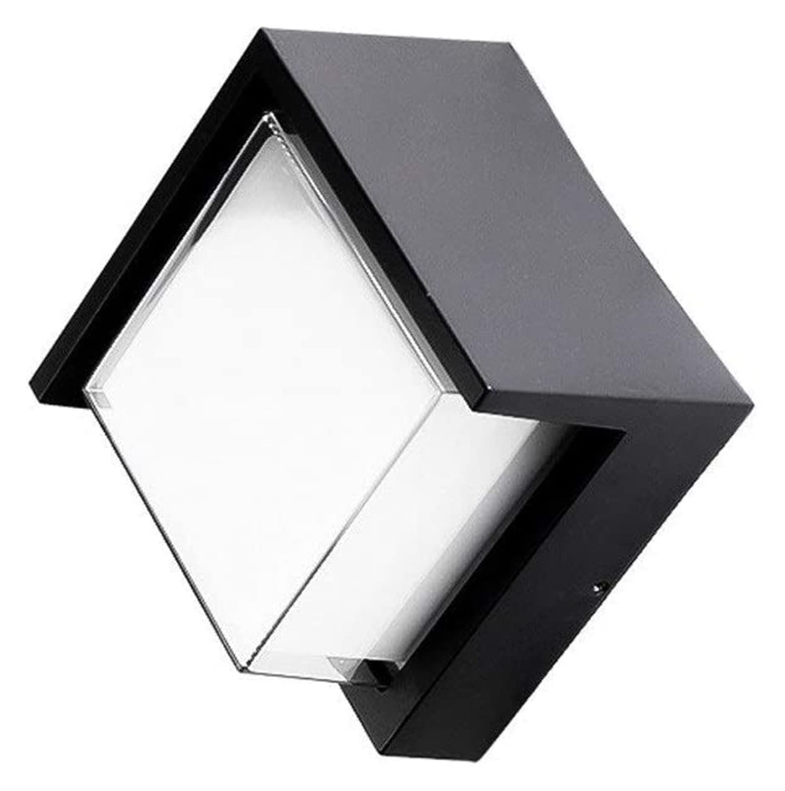 12W LED Waterproof Outdoor Porch Light - Wireless Aluminum Wall Lamp for Fence, Yard, Garden & Pathway | Dustproof & Shockproof Security Lighting | Perfect for Home Exterior, Patio & Landscape Decor