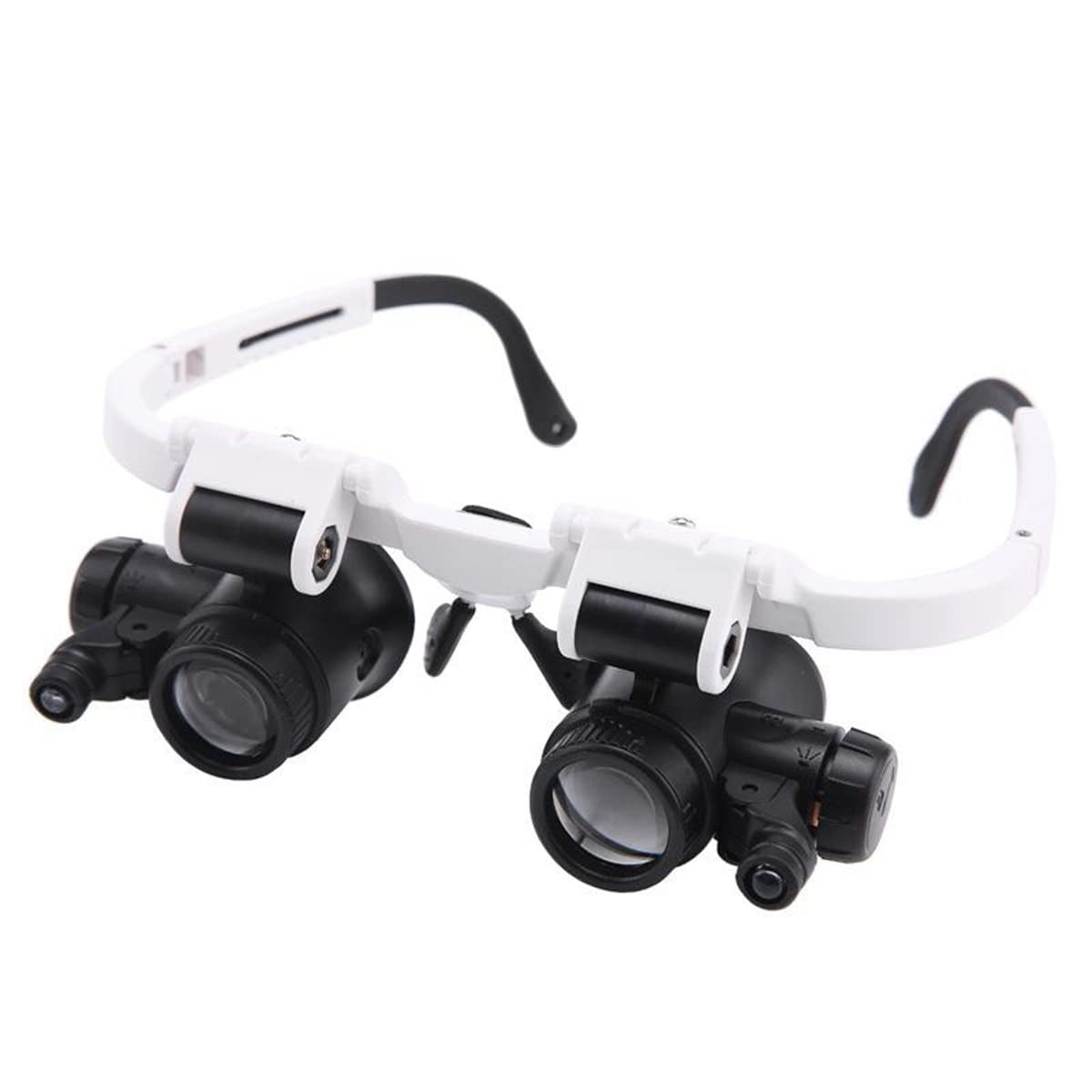 8X-23X Magnification Head-Mounted LED Magnifying Glass with Microscope Slides - Perfect for Jewelry Making, Coin Collecting & Electronic Repair (Microscope Accessories Kit)