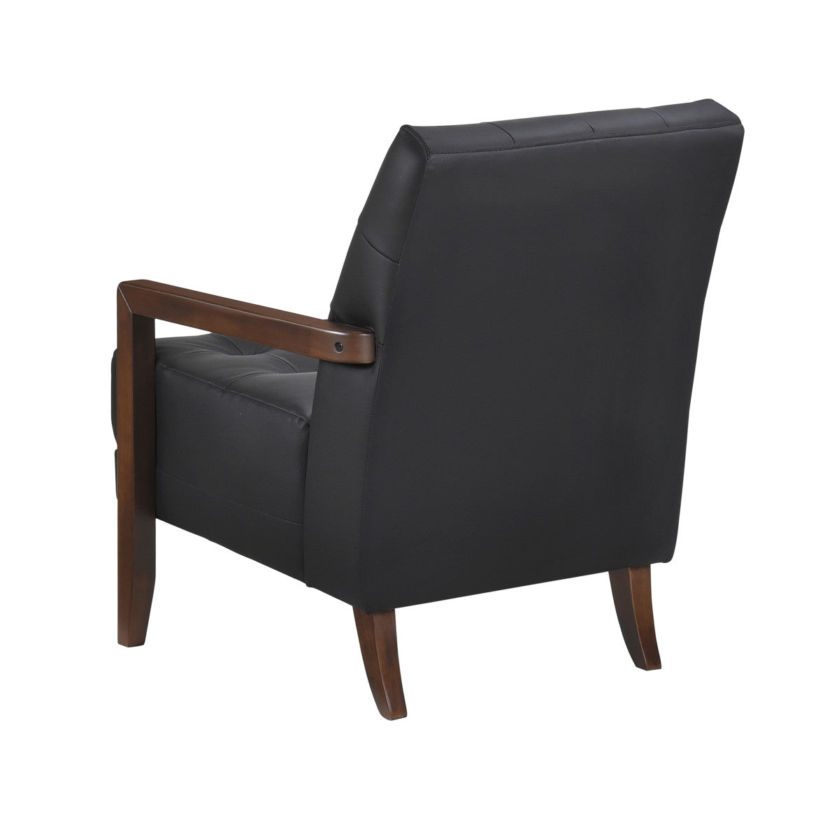 Archam Accent Chair - Modern Black Lounge Chair for Living Room, Bedroom & Office - Comfortable Upholstered Armchair with Sturdy Metal Legs