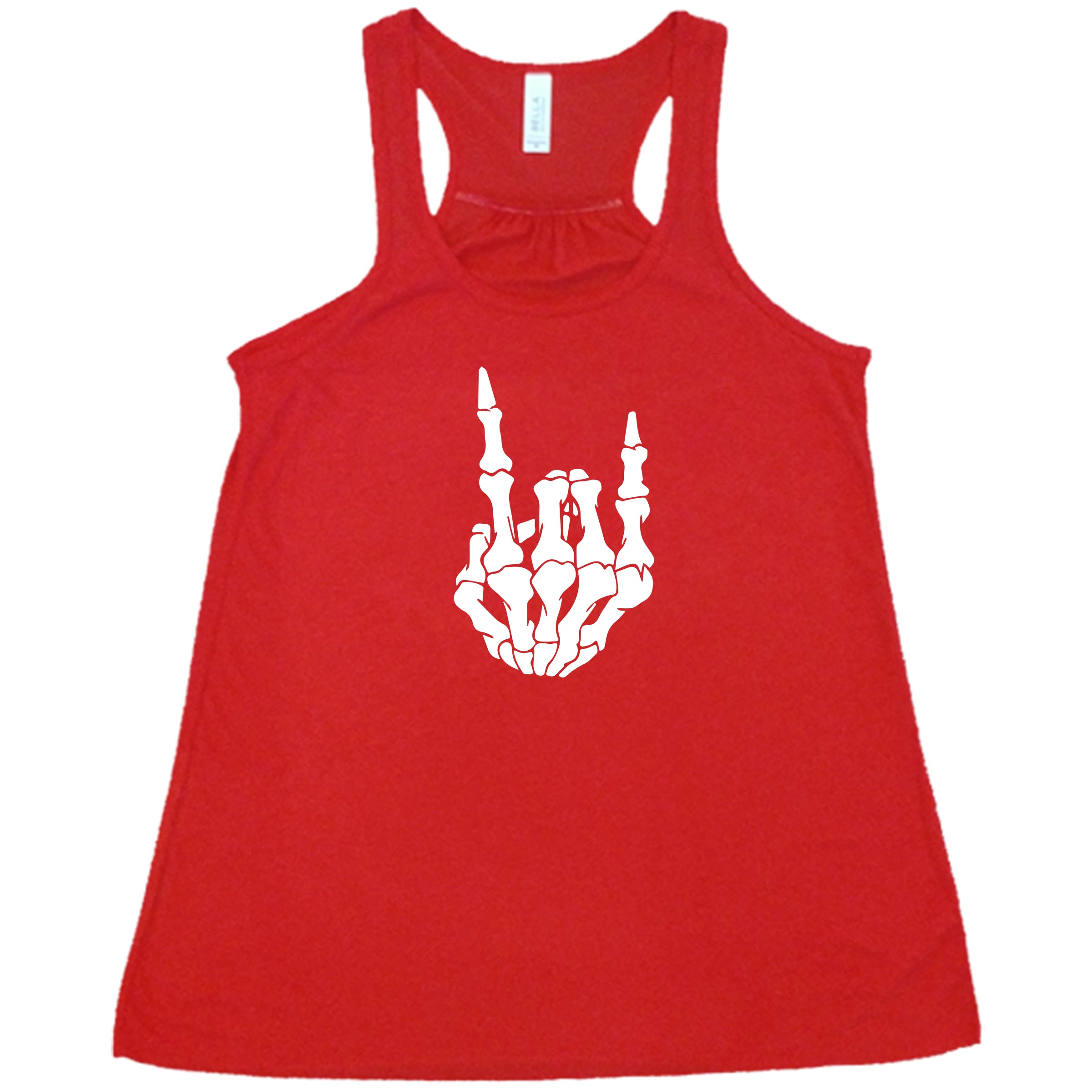 Edgy Rocker Skeleton Hand Graphic T-Shirt for Men & Women | Gothic Punk Style Cotton Tee | Perfect for Concerts, Halloween & Alternative Fashion