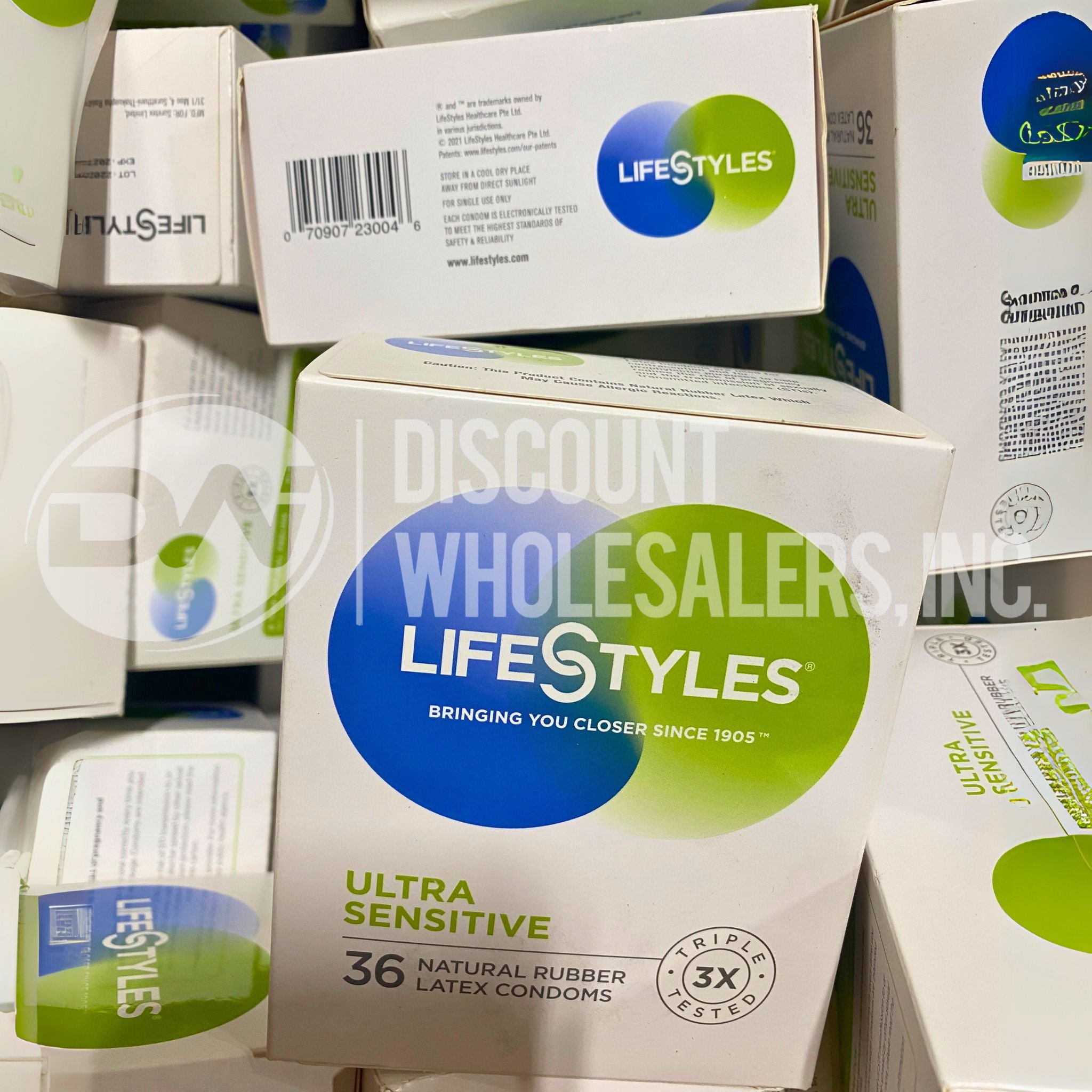 Lifestyles Ultra Sensitive 36 Natural Rubber Latex Condoms - 60 Count Pack | Premium Protection for Couples & Safe Intimacy