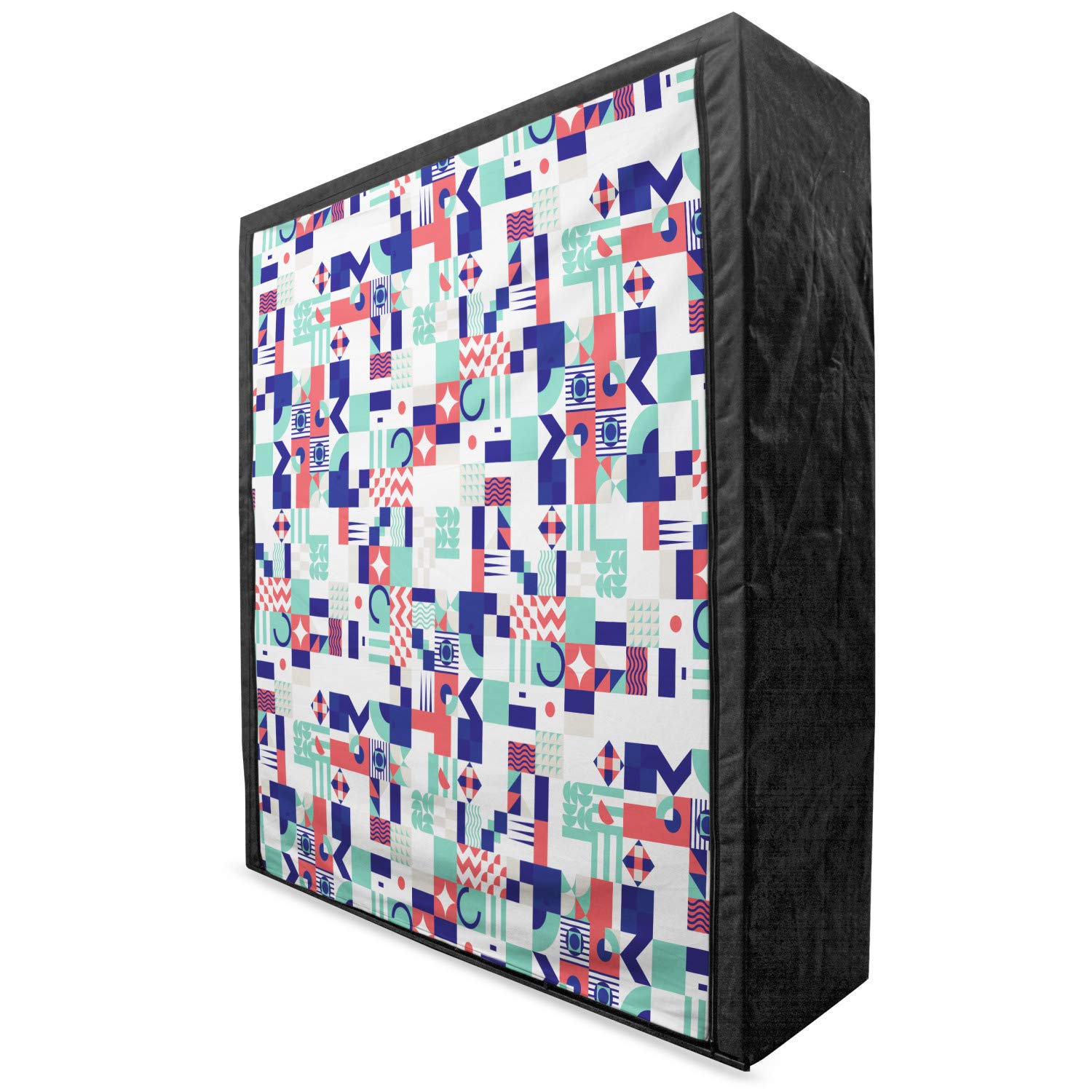 Ambesonne Mid Century Portable Fabric Wardrobe - 59