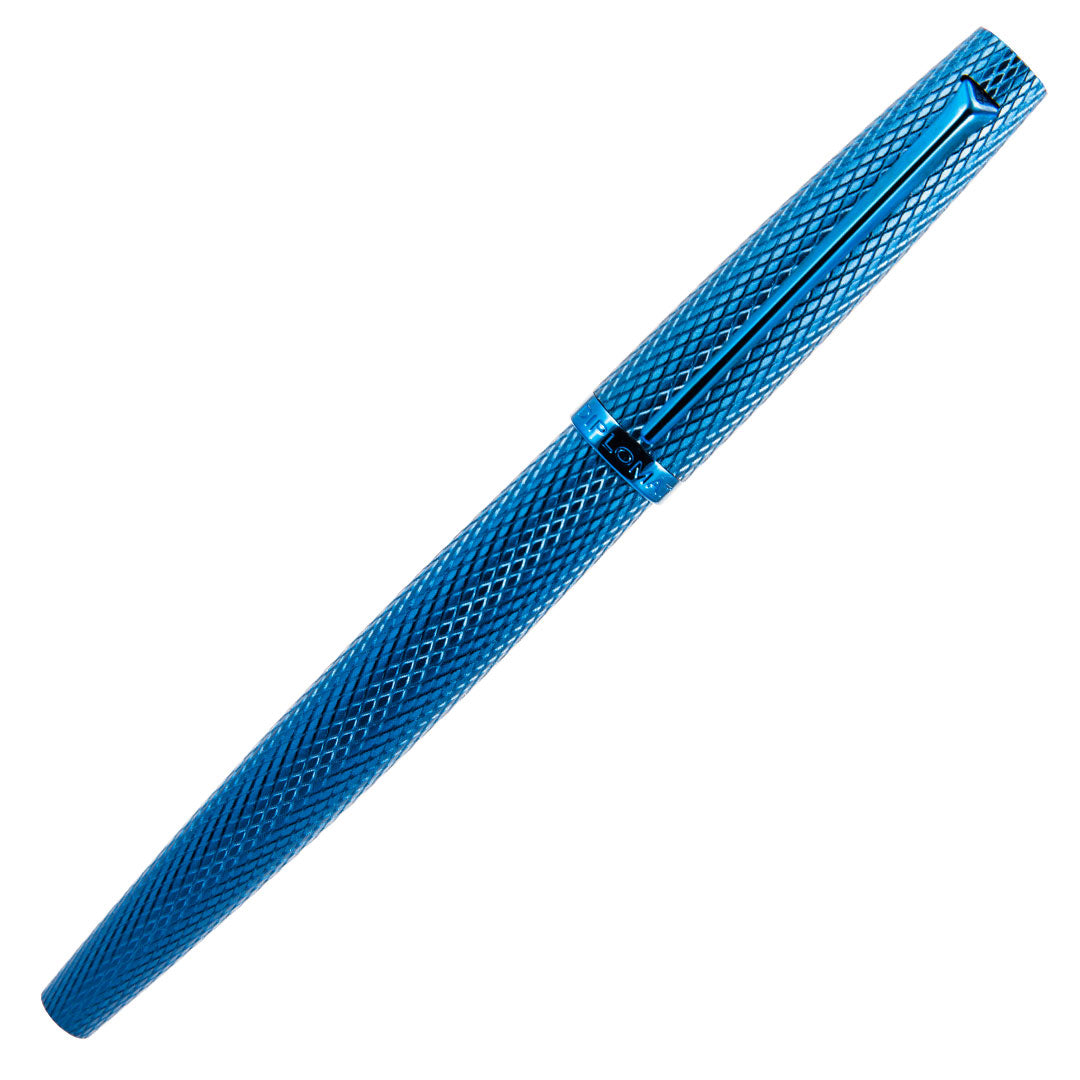 Diplomat Viper Guilloche Fountain Pen - Premium Blue Ink Pen for Writing, Calligraphy & Collecting - Perfect for Office, Gifts & Special Occasions