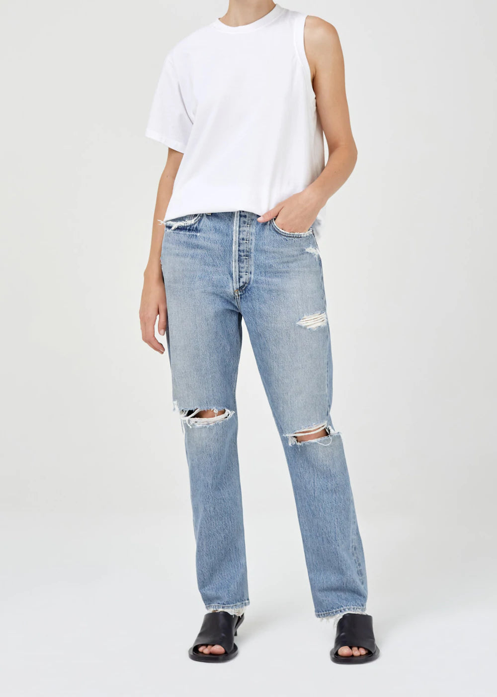 90s Mid Rise Loose Fit Jeans for Women - Vintage Denim Pants with Comfortable Stretch - Perfect for Casual Wear, Street Style & Everyday Outfits