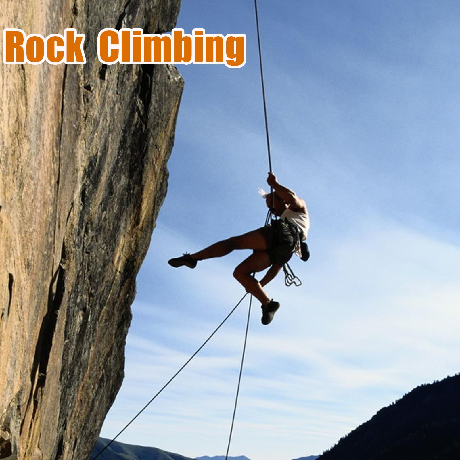 Heavy Duty Locking Carabiner Clips 25KN ASTM F1774-20 Certified - Large 4.3 Inch O-Shaped Silver Climbing Carabiners for Rock Climbing, Rigging, Ropes, Hammocks & Outdoor Camping Gear - Perfect for Adventure Sports & Safety Equipment