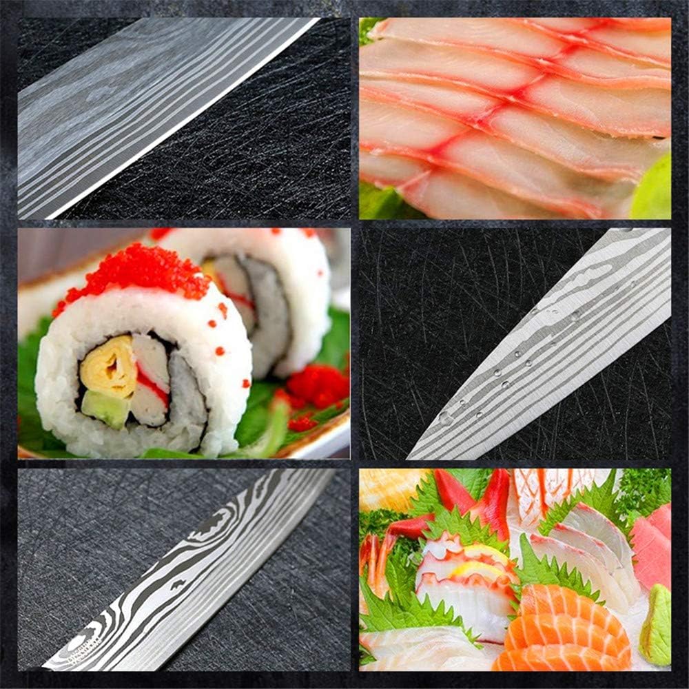 Premium Japanese Sashimi Knife - High Carbon Stainless Steel Left-Handed Chef's Knife for Sushi, Salmon & Precision Slicing - Professional Kitchen Tool for Home Cooks & Sushi Chefs - Ideal for Sashimi Preparation, Fish Filleting & Asian Cuisine