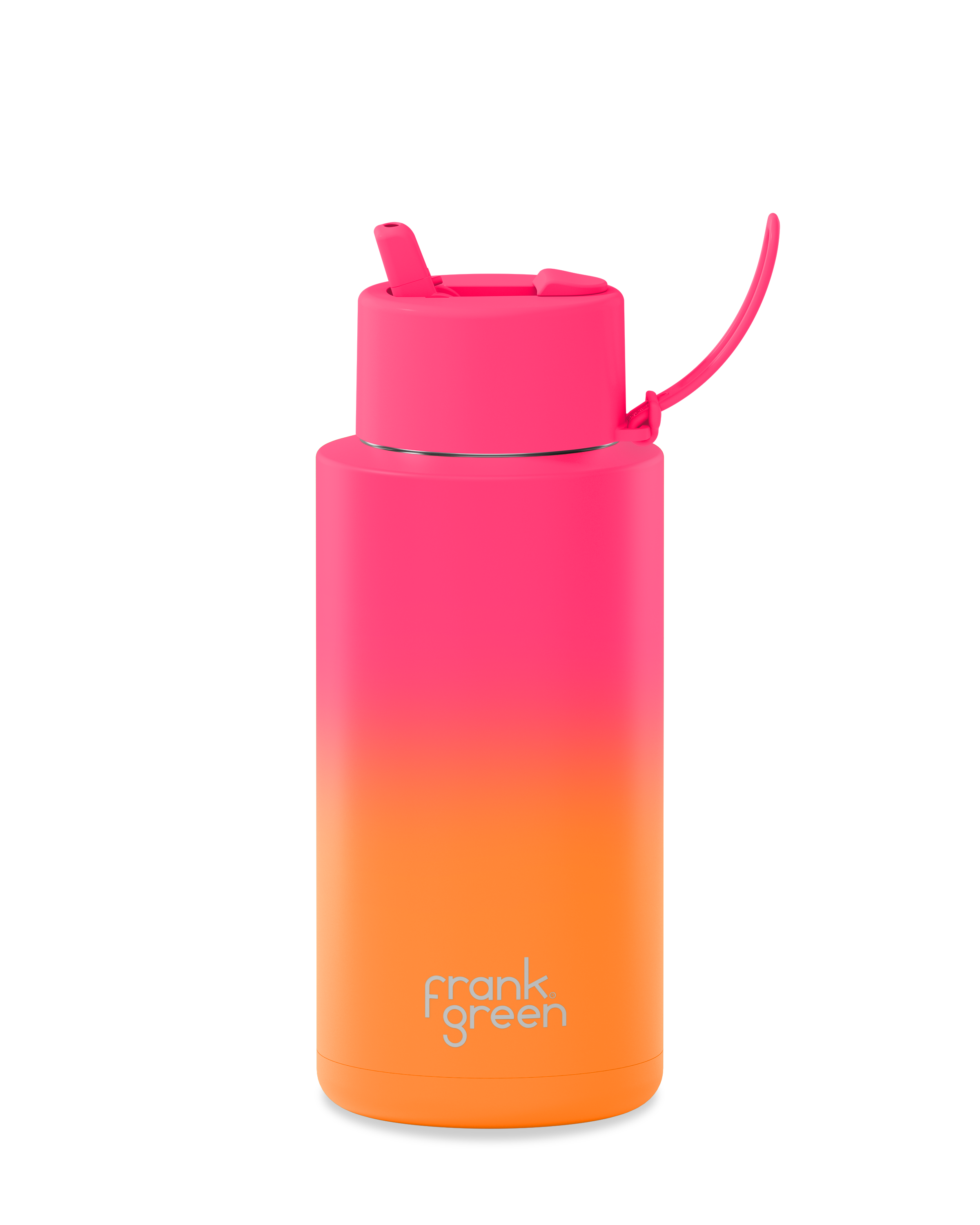 Gradient Ceramic Reusable Water Bottle 34oz (1000ml) - Eco-Friendly Travel & Gym Bottle for Hot & Cold Beverages