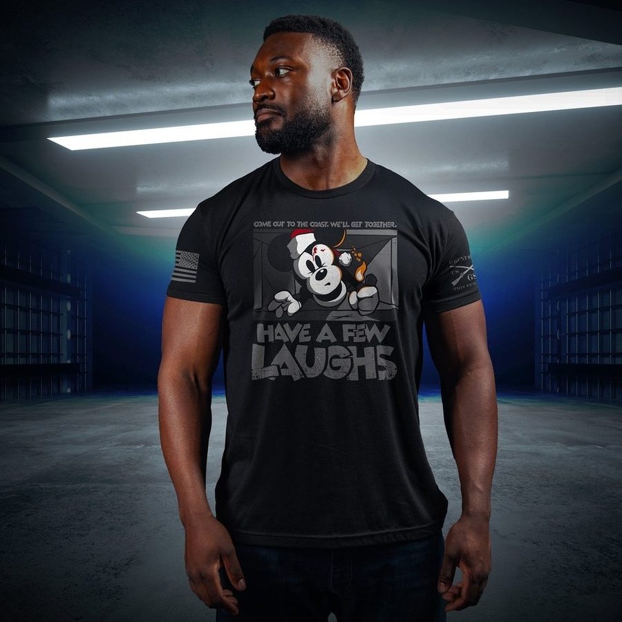 Funny Have A Few Laughs T-Shirt - Black Cotton Graphic Tee for Casual Wear & Gifts
