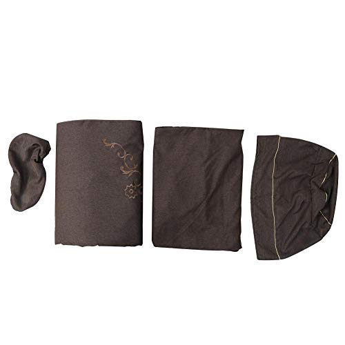 Premium 4-Piece Massage Table Sheet Set - Pure Color Spa Bed Cover, Quilt & Duvet Cover for Beauty Salon, Massage Therapy - Includes Pillow & Stool Covers (Style 3) - Ideal for Professional Spas, Home Massage & Relaxation Therapy