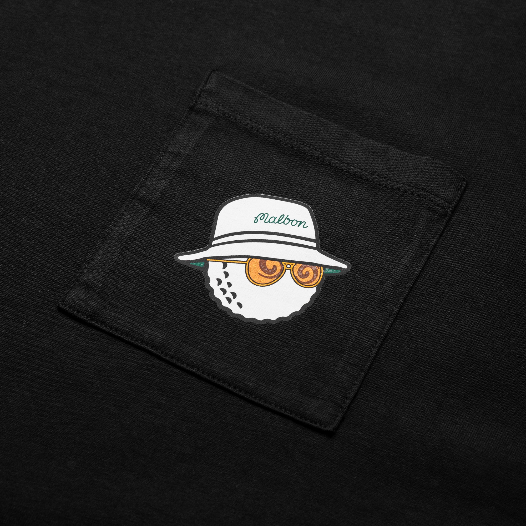 Malbon Golf Pocket Tee - Premium Cotton Short Sleeve T-Shirt for Men - Black - Perfect for Golf, Casual Wear & Outdoor Activities