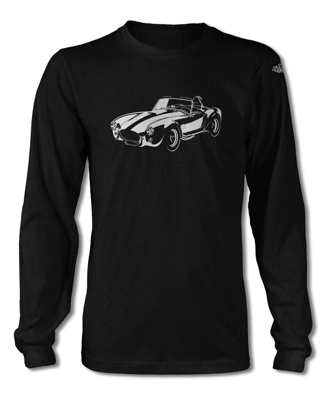 1965 AC Shelby Cobra 427 SC Long Sleeve T-Shirt - Black Vintage Muscle Car Tee for Men | Classic American Racing Shirt | Perfect for Car Enthusiasts & Motorsport Fans