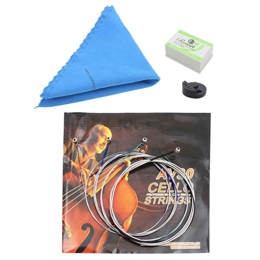 4-Piece Cello Mute Set - Professional Violin Strings Silencer for Cello Beginners & Students - Perfect for Practice, Studio & Quiet Performance