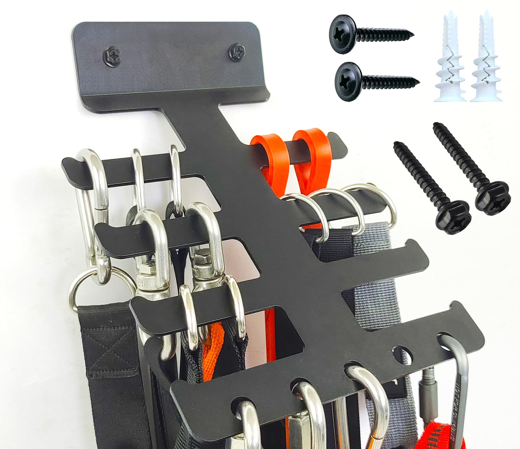 Upgraded Gym Storage Resistance Band Rack - Wall Mounted Home Gym Equipment Organizer for Resistance Bands Accessories | Perfect for Home Workouts, CrossFit Training & Garage Gym Organization