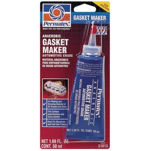 Permatex 4 Pack 51813 Anaerobic Gasket Maker Sealant - 50ml Tube (518) for Automotive, Marine & Industrial Engine Repairs