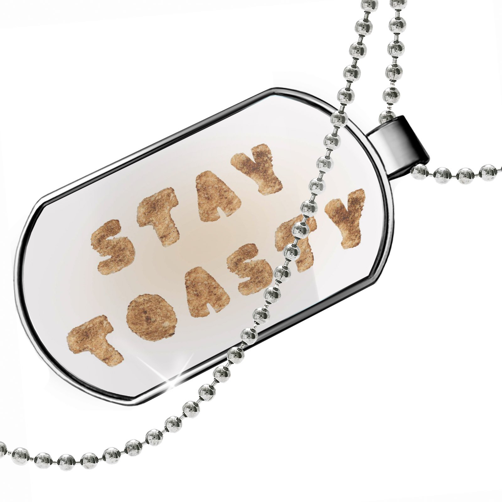 Stay Toasty French Toast Dog Tag Necklace - Cute & Unique Pet ID Tag for Dogs - Perfect for Breakfast Lovers & Dog Owners