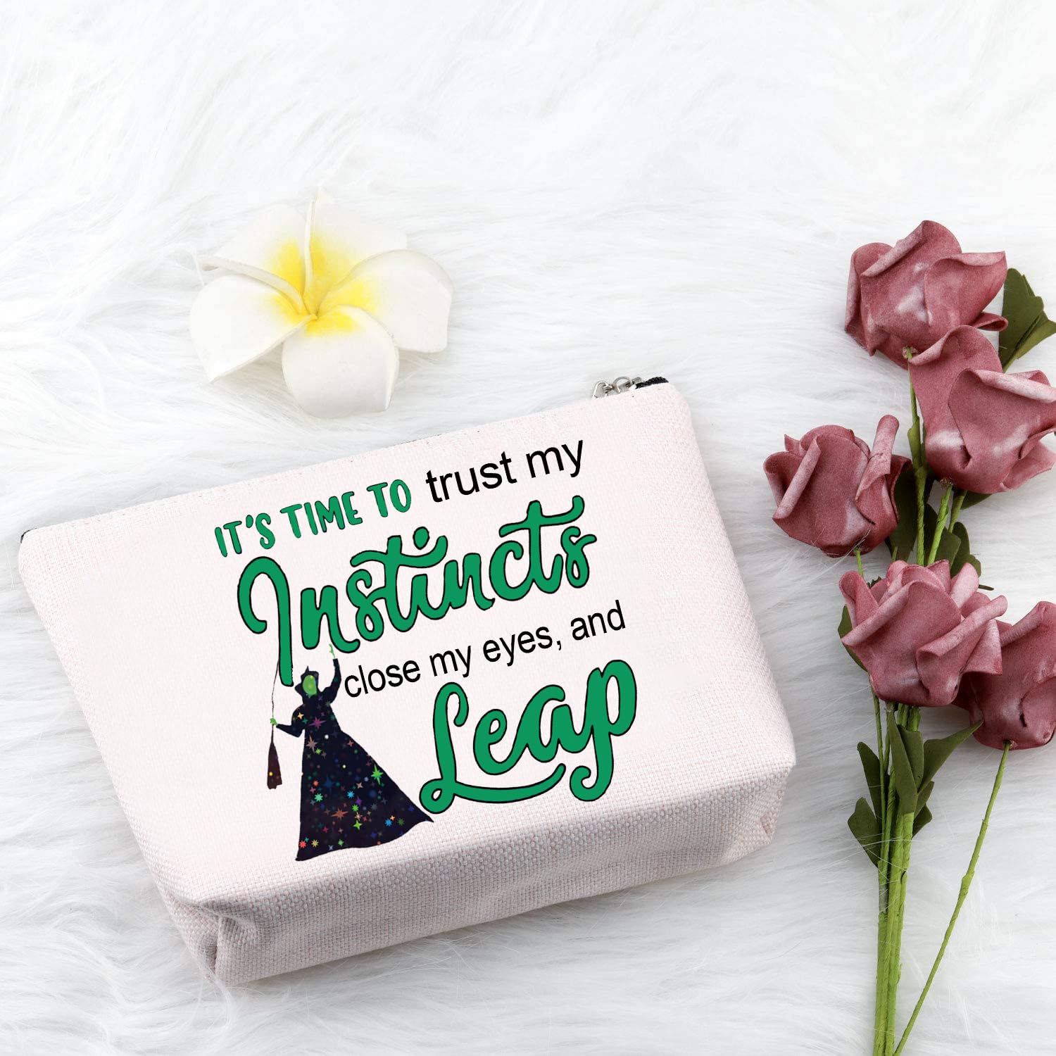 PXTIDY Witch Musical Inspired Makeup Bag - Perfect Gift for Witches & Musical Fans | Great for Cosplay, Halloween & Theater Events | Waterproof Travel Cosmetic Case